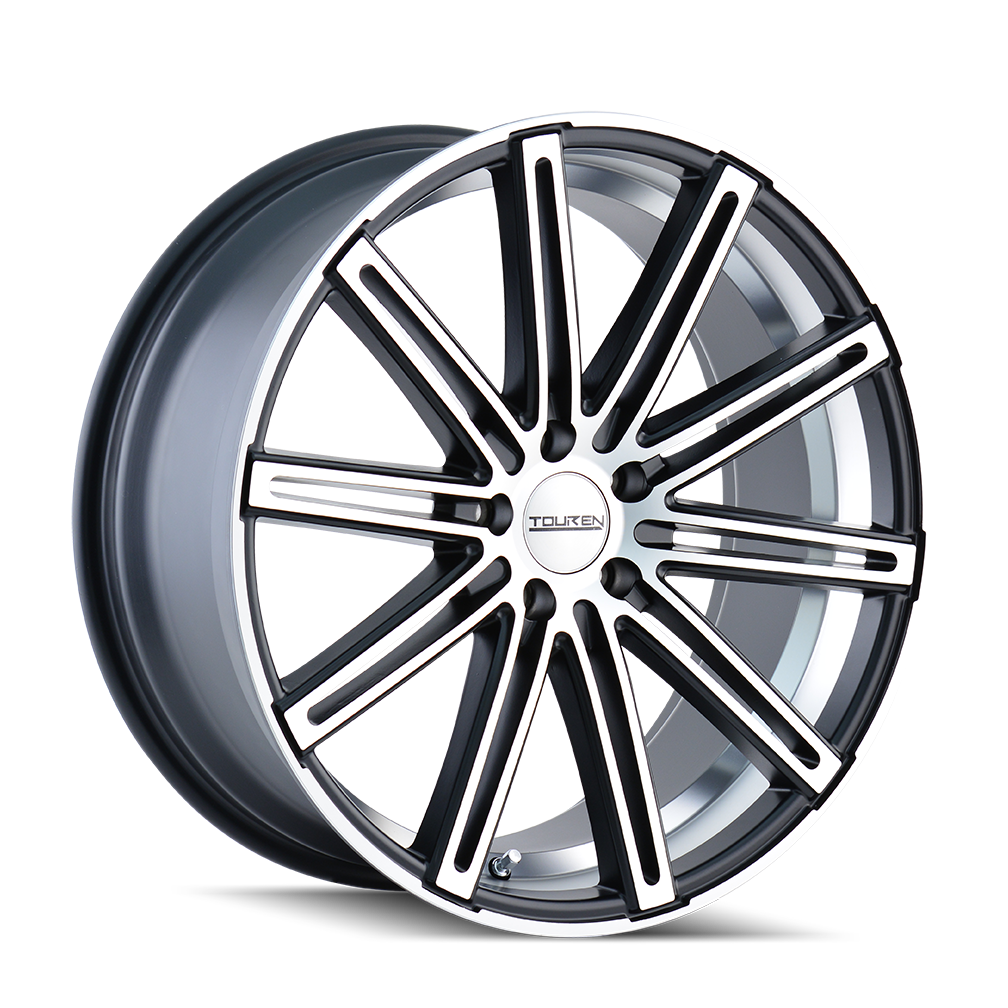 Touren 22"x8.5" Non-Chrome Matte Black/Machined Face/Machined Undercut Custom Wheel ARSWCW324022845M35