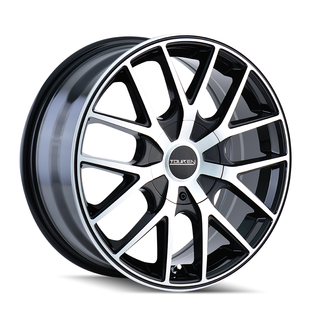 Touren 20"x8.5" Non-Chrome Black/Machined Face/Black Ring Custom Wheel ARSWCW32602804B