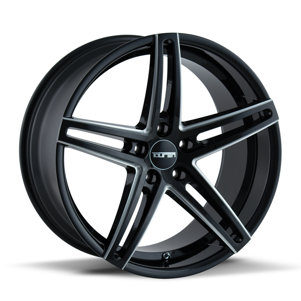 Touren 18"x8" Non-Chrome Black/Milled Spokes Custom Wheel ARSWCW32738812B20