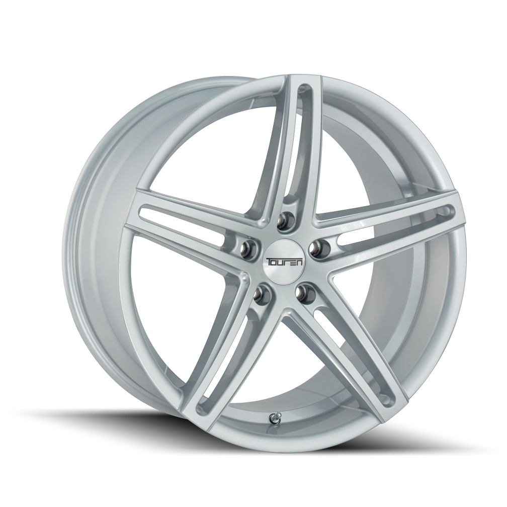 Touren 18"x8" Non-Chrome Gloss Silver/Milled Spokes Custom Wheel ARSWCW32738812S20