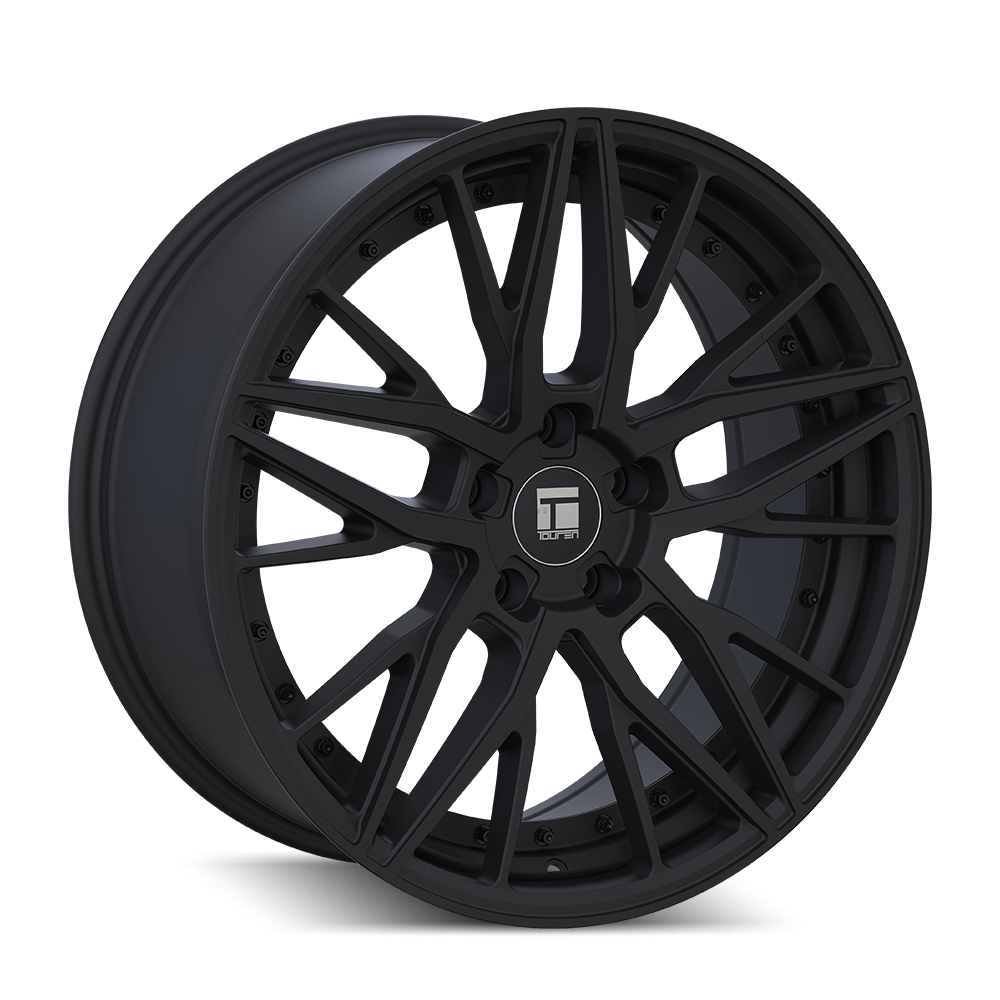 Touren 20"x9" Non-Chrome Satin Black/Black Rivet Custom Wheel ARSWCW32932912B35