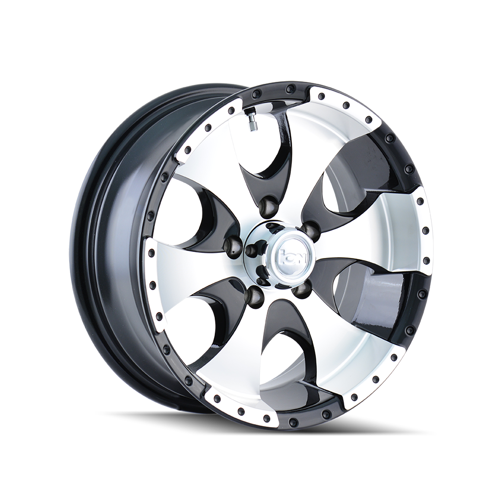 Ion 14"x6" Non-Chrome Black/Machined Custom Wheel ARSWCW1364665BX