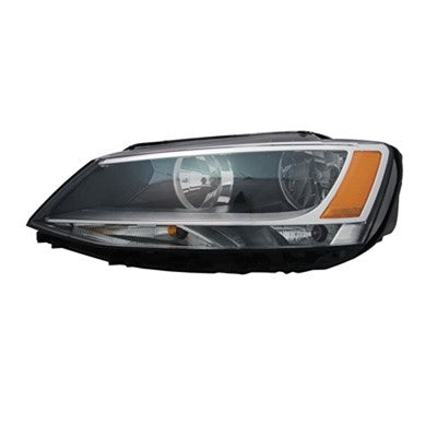 2013 volkswagen jetta front driver side replacement halogen headlight assembly arswlvw2502146