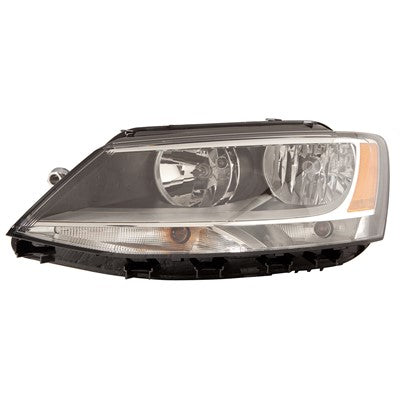 2013 volkswagen jetta front driver side replacement halogen headlight assembly arswlvw2502146c