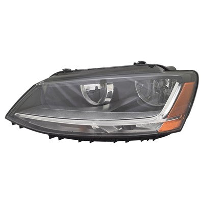 2017 volkswagen jetta front driver side replacement halogen headlight assembly arswlvw2502168c