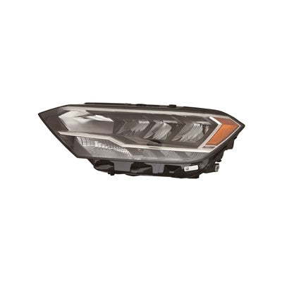 2019 volkswagen jetta front driver side replacement led headlight assembly arswlvw2502174