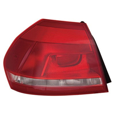 2012 volkswagen passat rear driver side replacement tail light assembly arswlvw2804108c