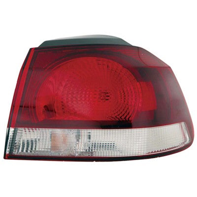 2011 volkswagen golf rear passenger side replacement non led tail light lens and housing arswlvw2805106