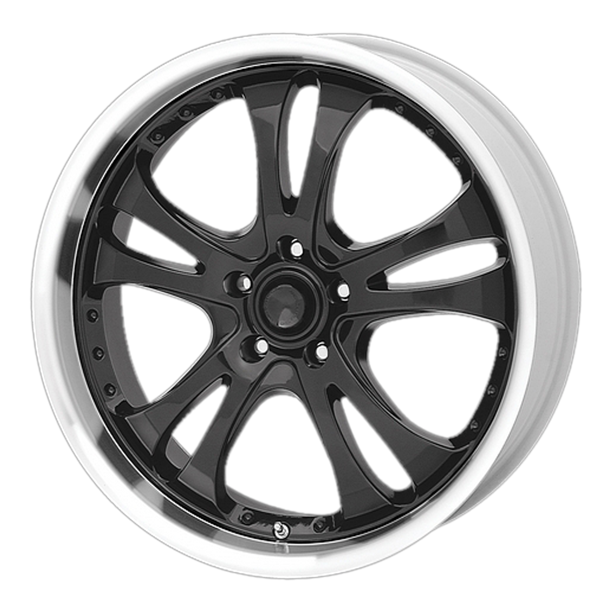 American Racing 16"x7" Non-Chrome Gloss Black With Diamond Cut Lip Custom Wheel ARSWCWAR3936749