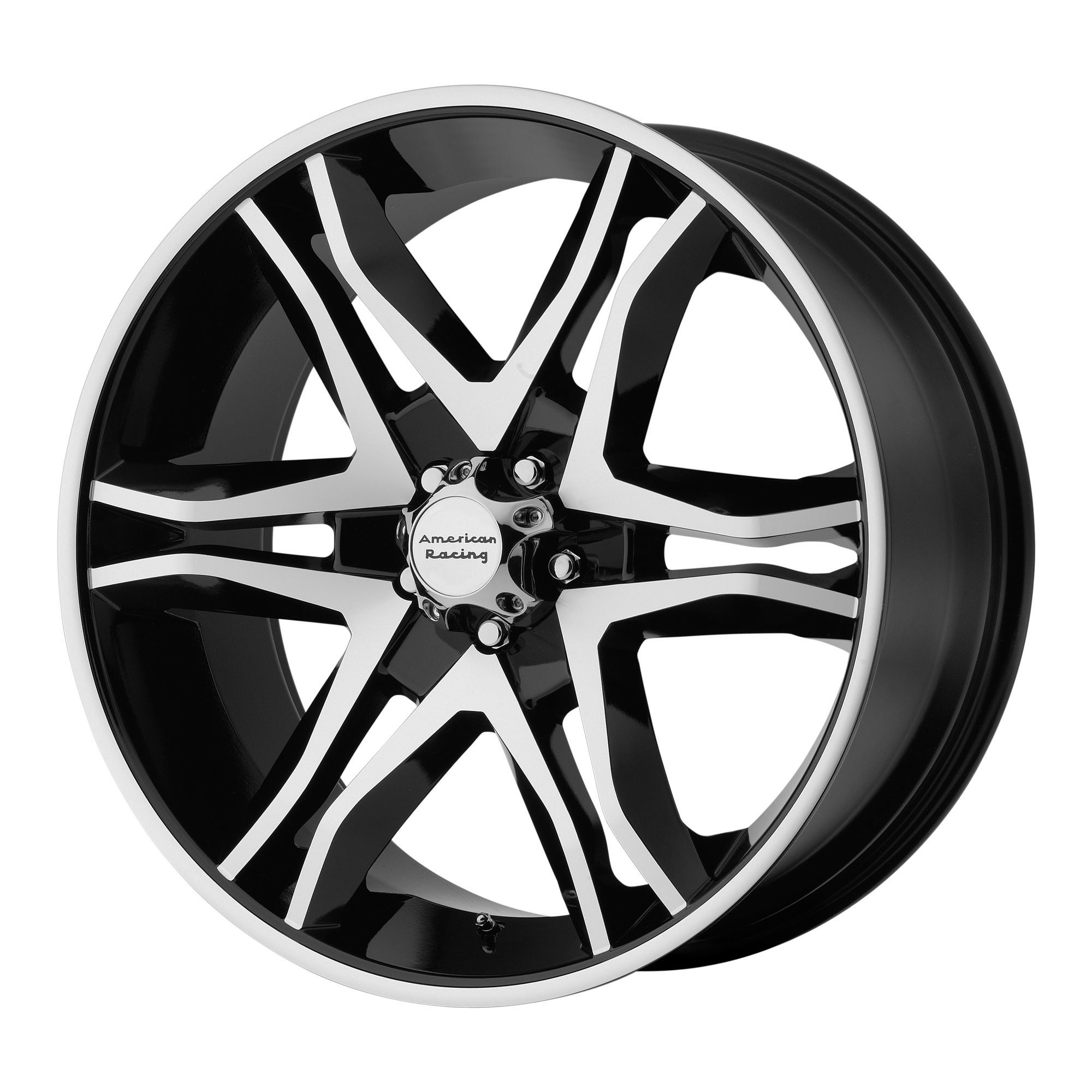 American Racing 20"x8.5" Non-Chrome Gloss Black Machined Custom Wheel ARSWCWAR89328512335