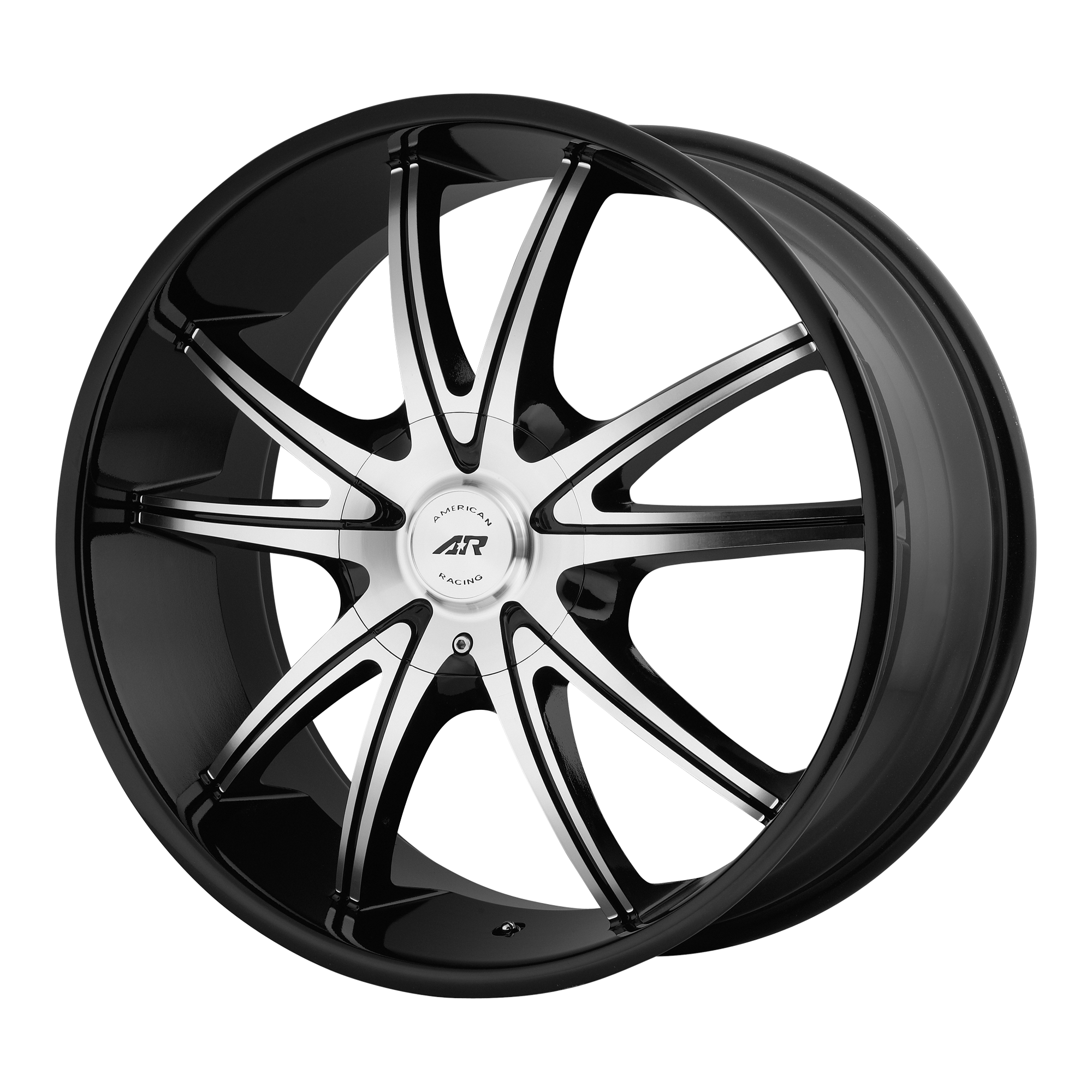 American Racing 20"x8.5" Non-Chrome Gloss Black Machined Custom Wheel ARSWCWAR89728553338