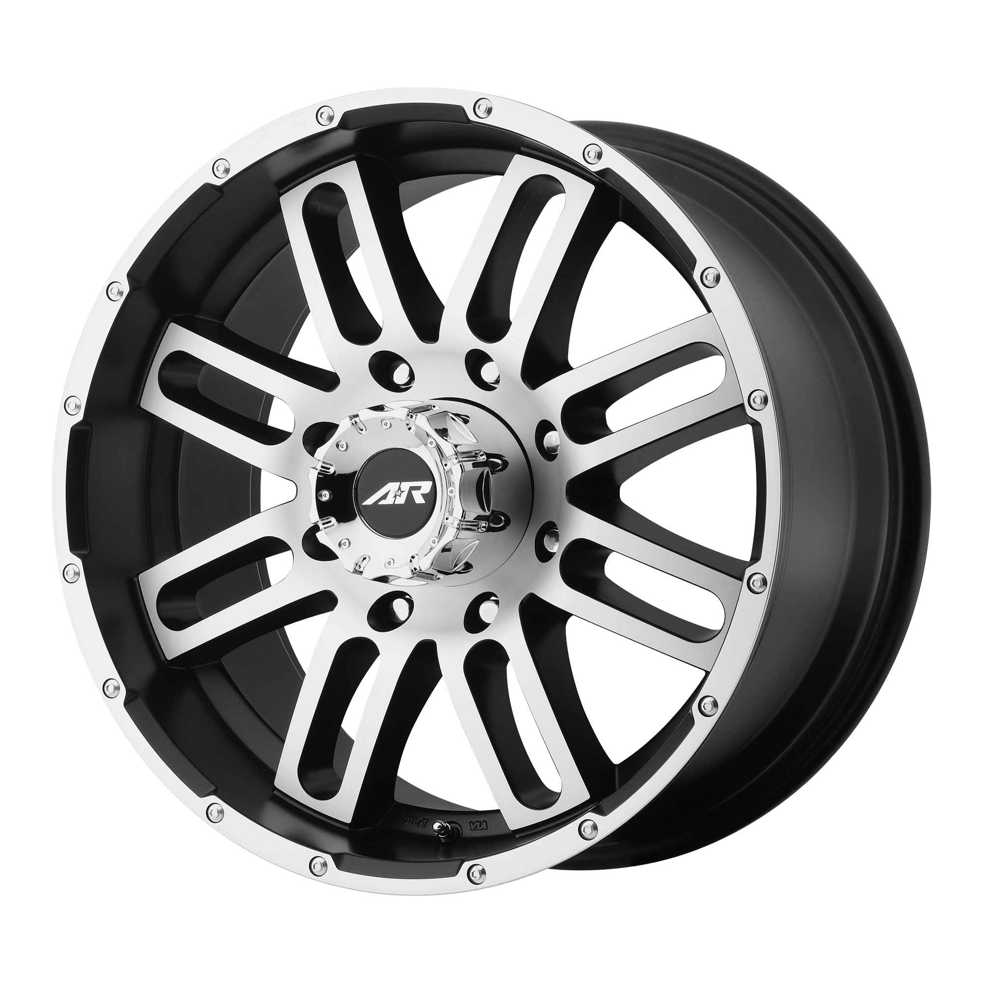 American Racing 20"x9" Non-Chrome Satin Black Machined Custom Wheel ARSWCWAR90129060500