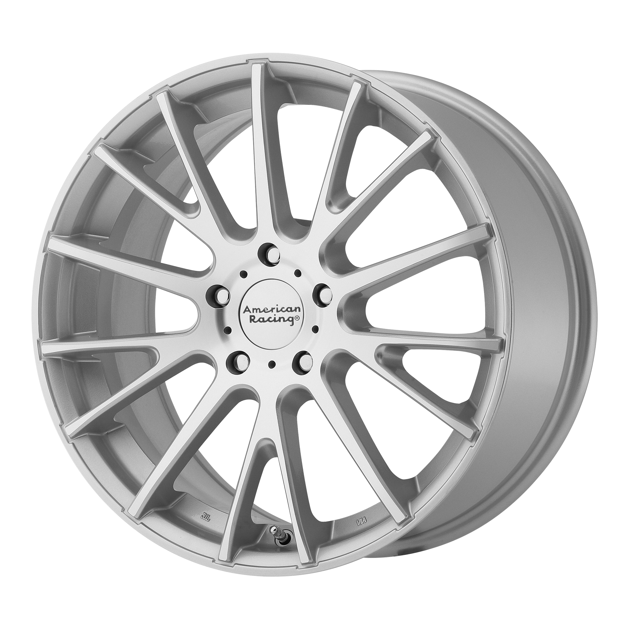 American Racing 15"x7" Non-Chrome Bright Silver Machined Face Custom Wheel ARSWCWAR90457012440