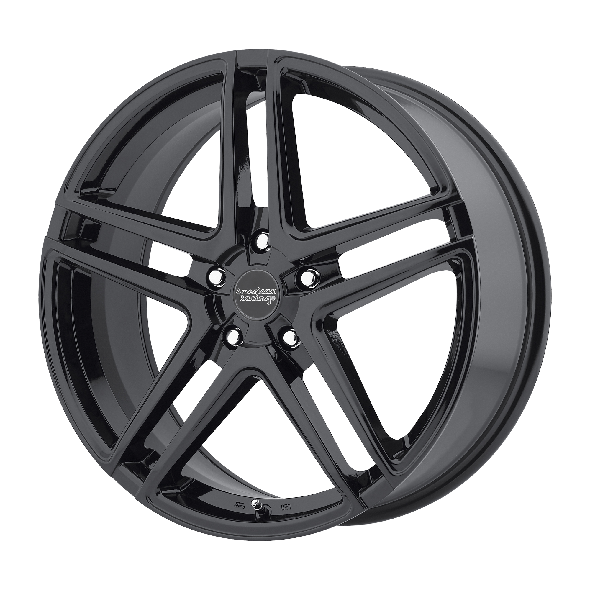 American Racing 15"x7" Non-Chrome Gloss Black Custom Wheel ARSWCWAR90757012335