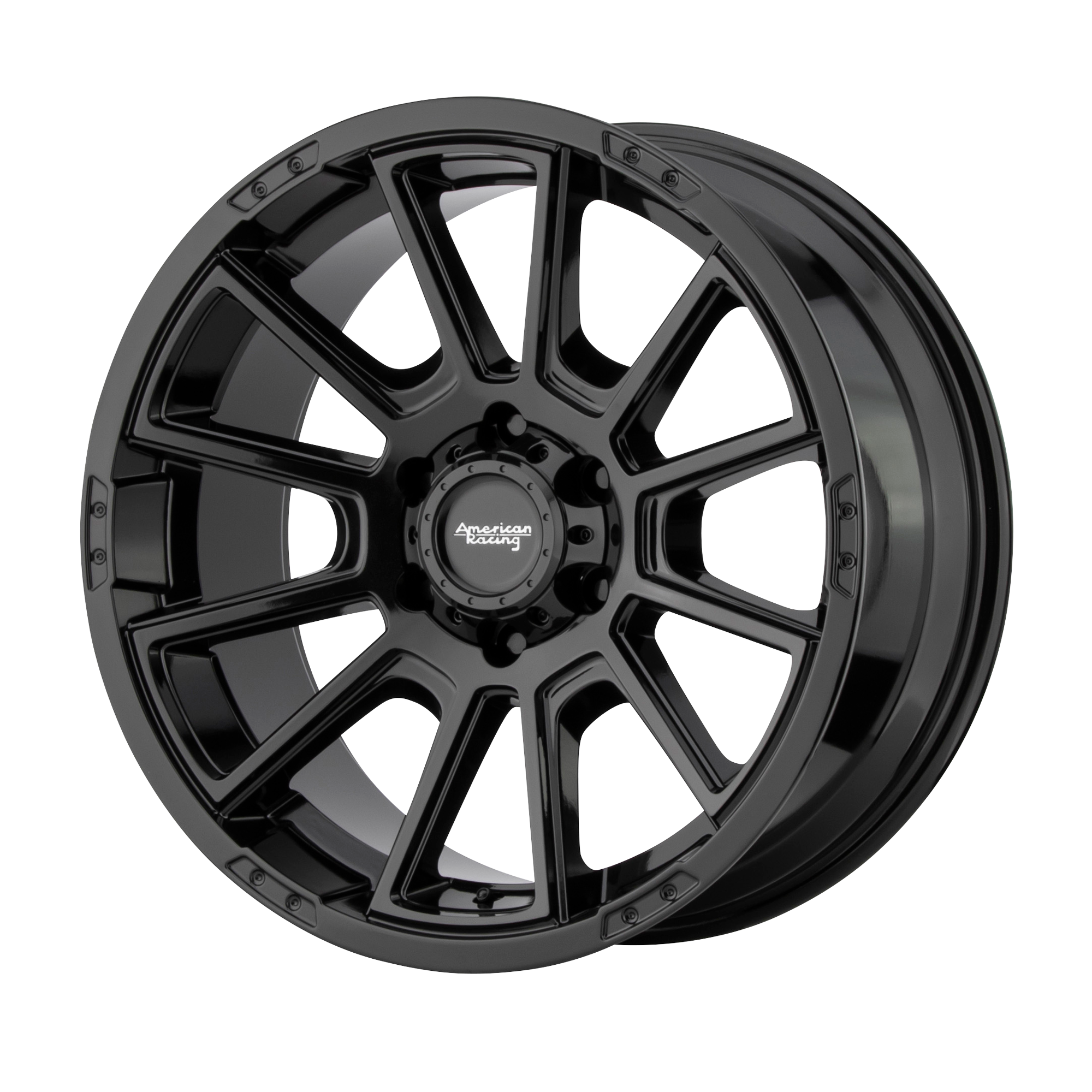 American Racing 20"x9" Non-Chrome Gloss Black Custom Wheel ARSWCWAR93329058318