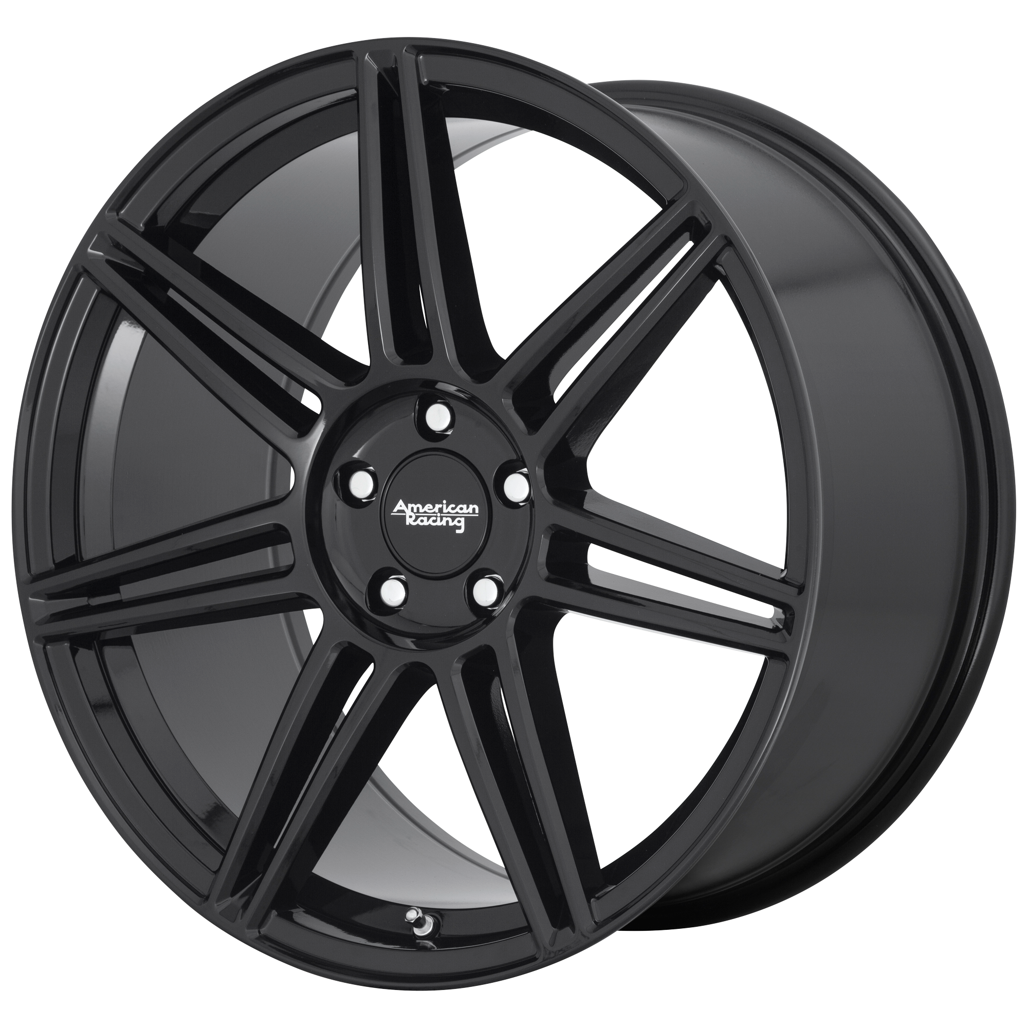 American Racing 20"x10" Non-Chrome Gloss Black Custom Wheel ARSWCWAR93521012340