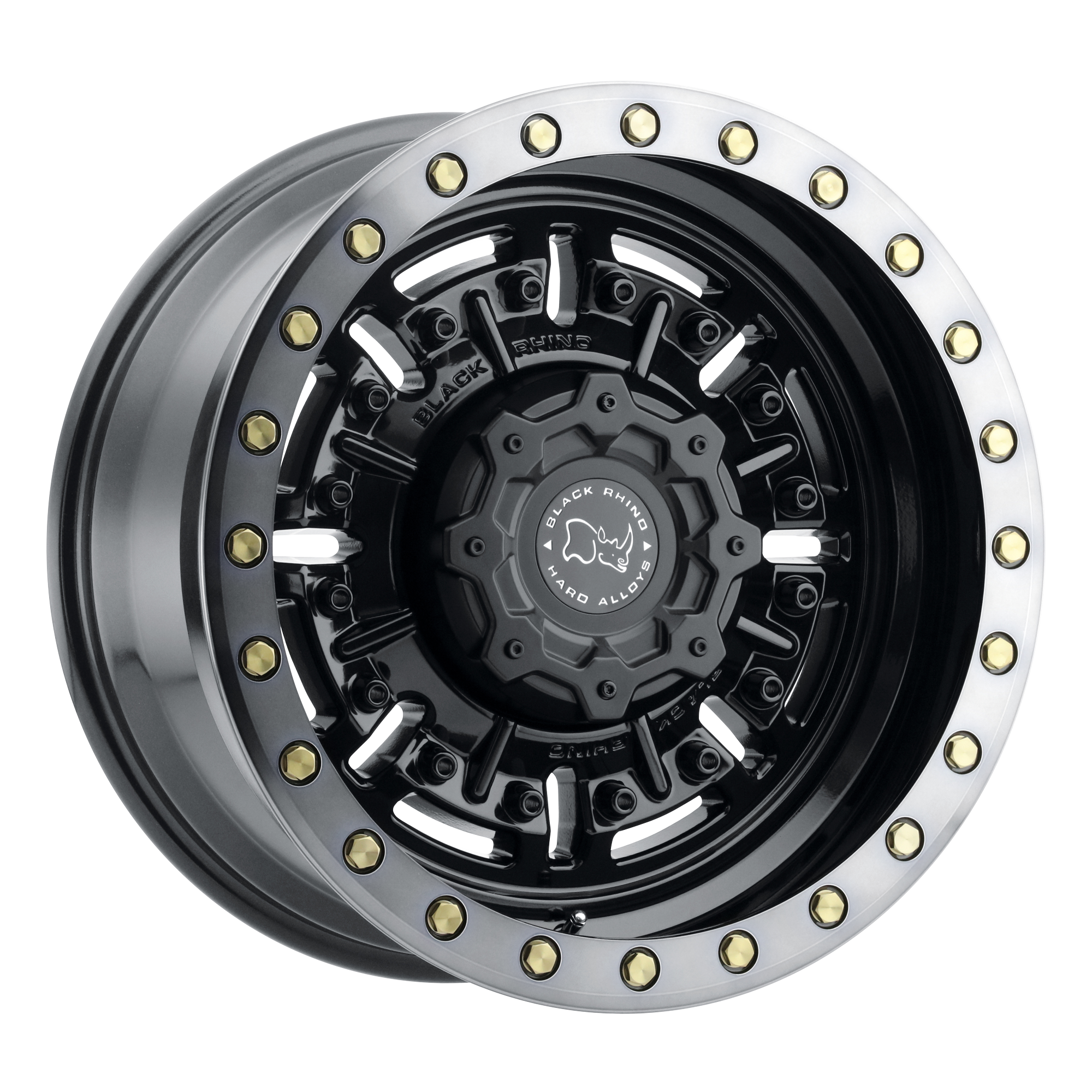 Black Rhino 17"x8.5" Non-Chrome Gloss Gun Black with Machined Dark Tint Custom Wheel ARSWCW1785ABR006114B76