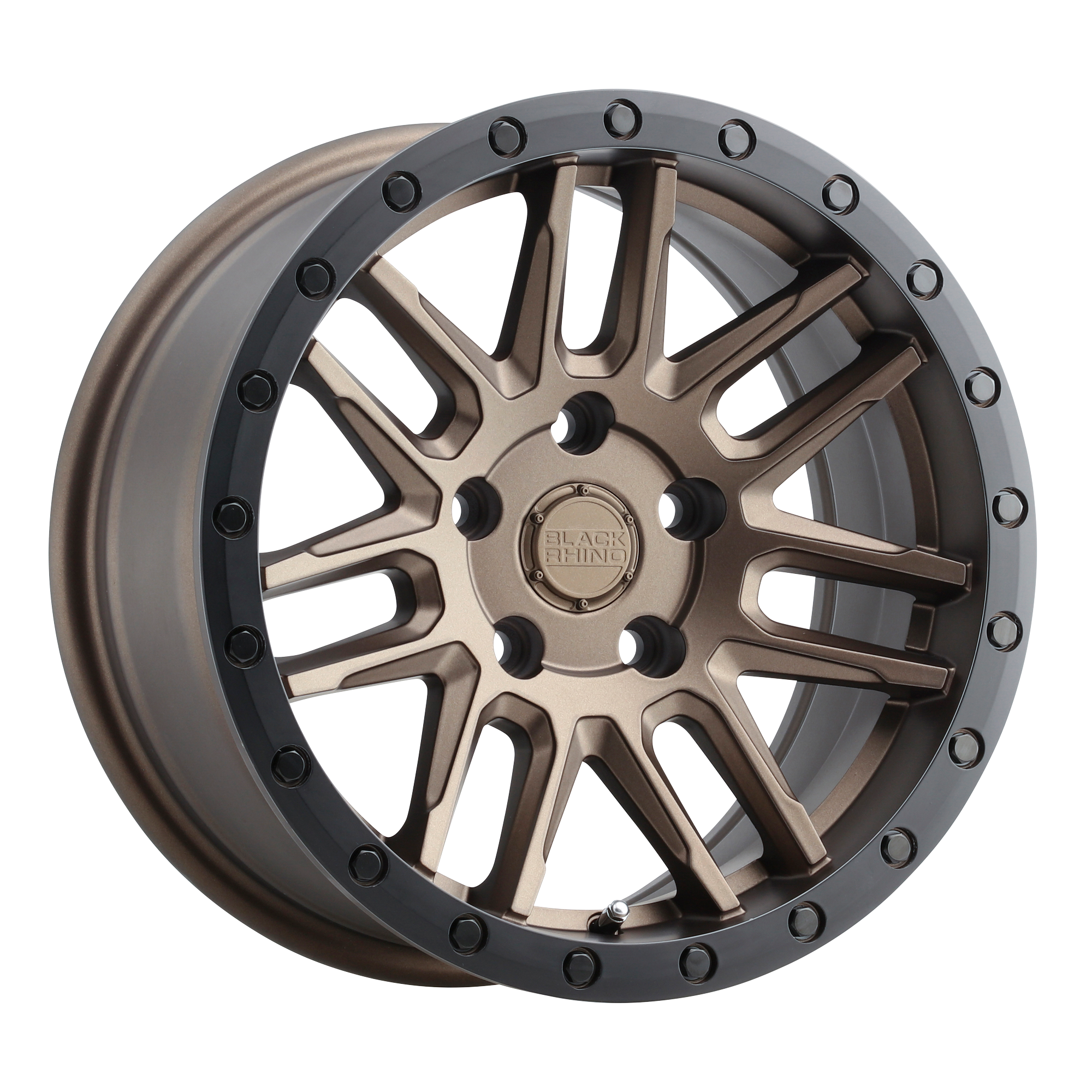 Black Rhino 17"x8" Non-Chrome Bronze with Black Ring Custom Wheel ARSWCW1780ACH305112Z66