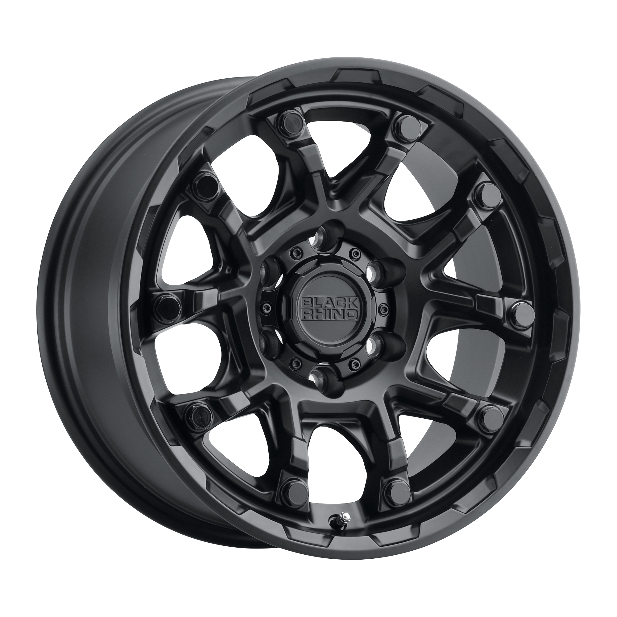 Black Rhino 17"x8.5" Non-Chrome Matte Black with Gloss Black Bolts Custom Wheel ARSWCW1785ARK85114M71