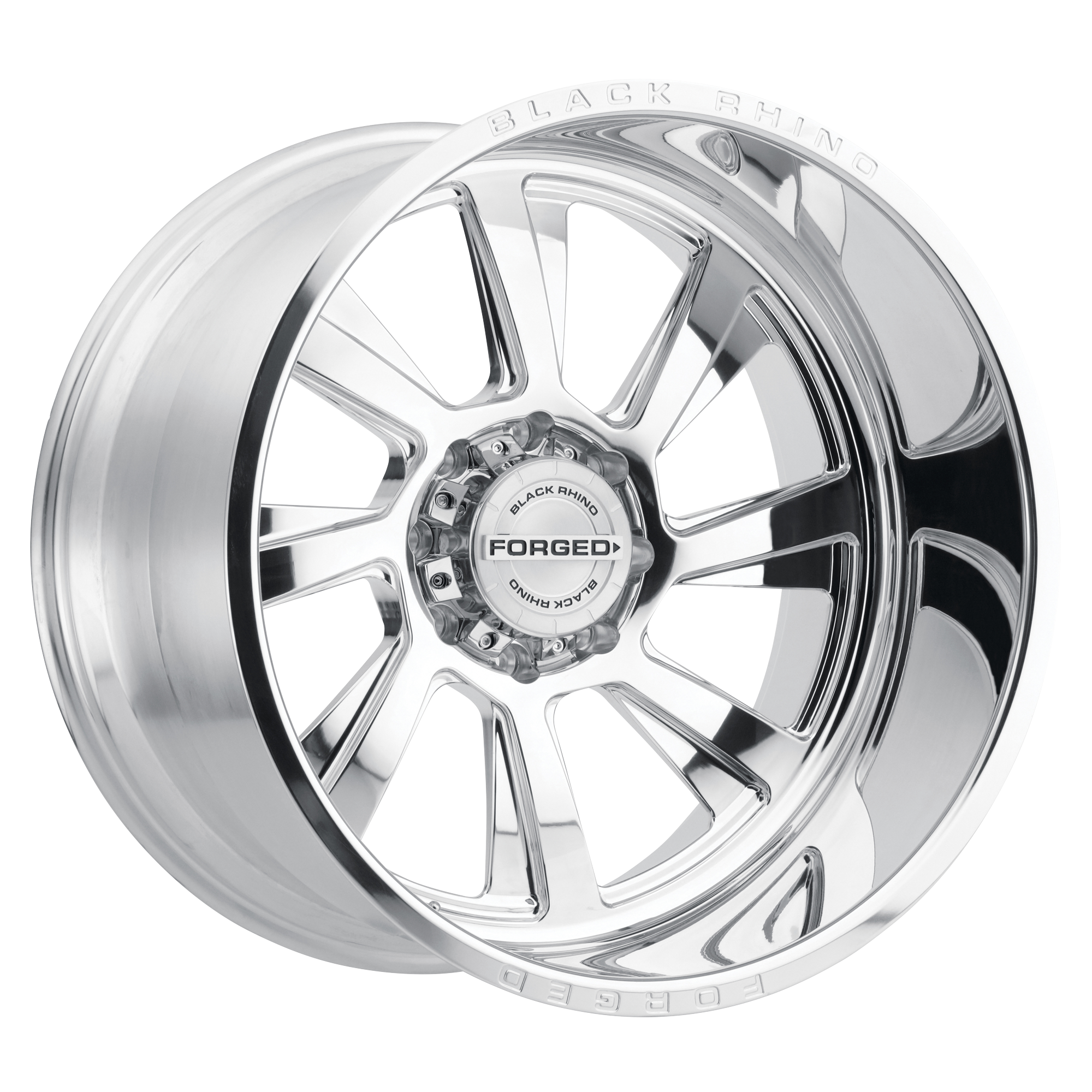 Black Rhino 22"x14" Non-Chrome Polished Directional Custom Wheel ARSWCW2214BLR65127P71L