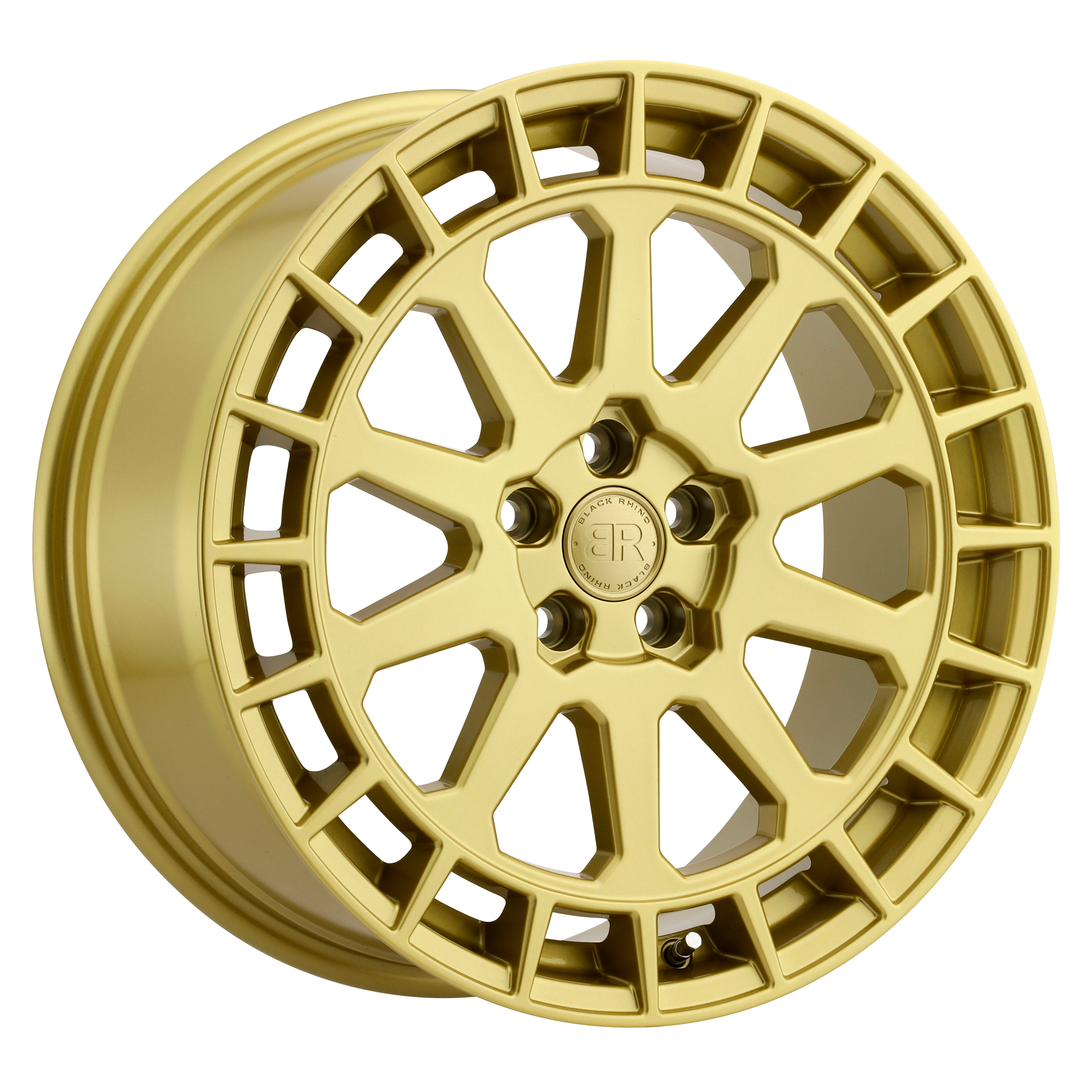 Black Rhino 15"x7" Non-Chrome Gloss Gold Custom Wheel ARSWCW1570BXR155100Z72