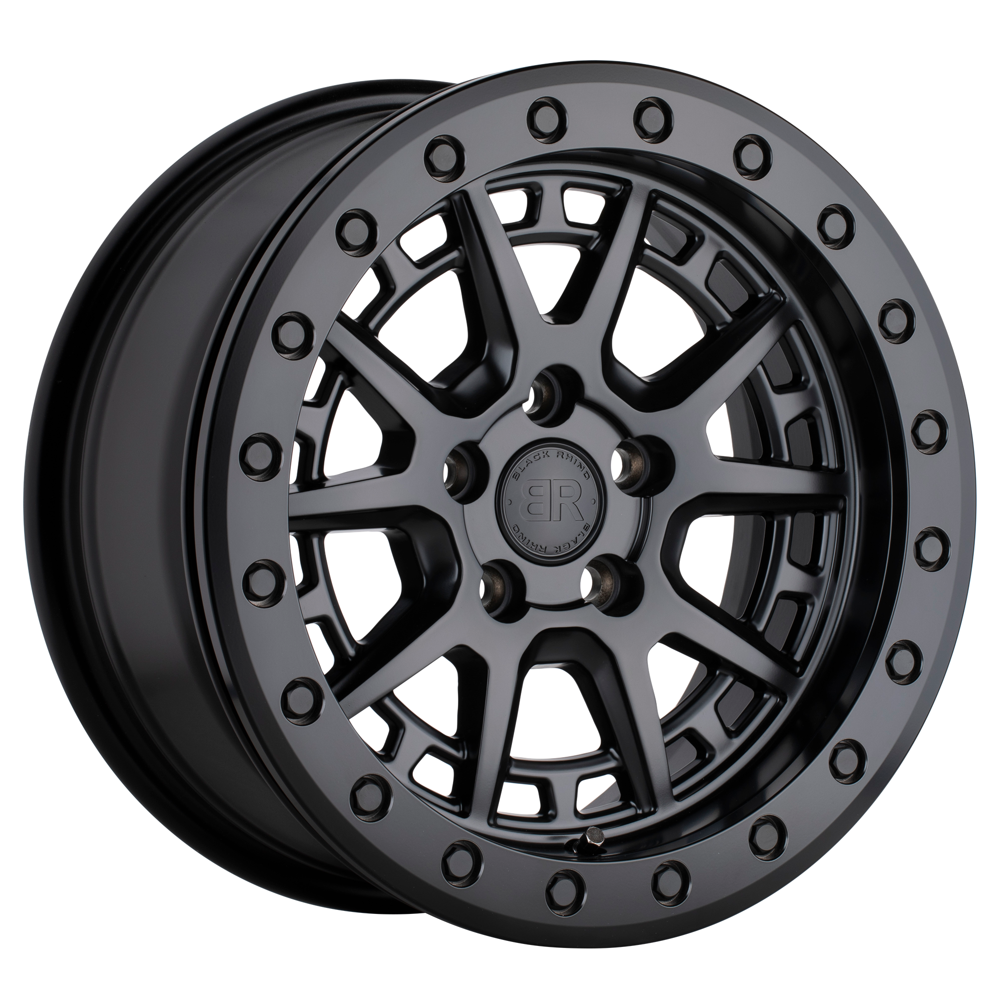 Black Rhino 15"x7" Non-Chrome Matte Black Custom Wheel ARSWCW1570GRV155100M72