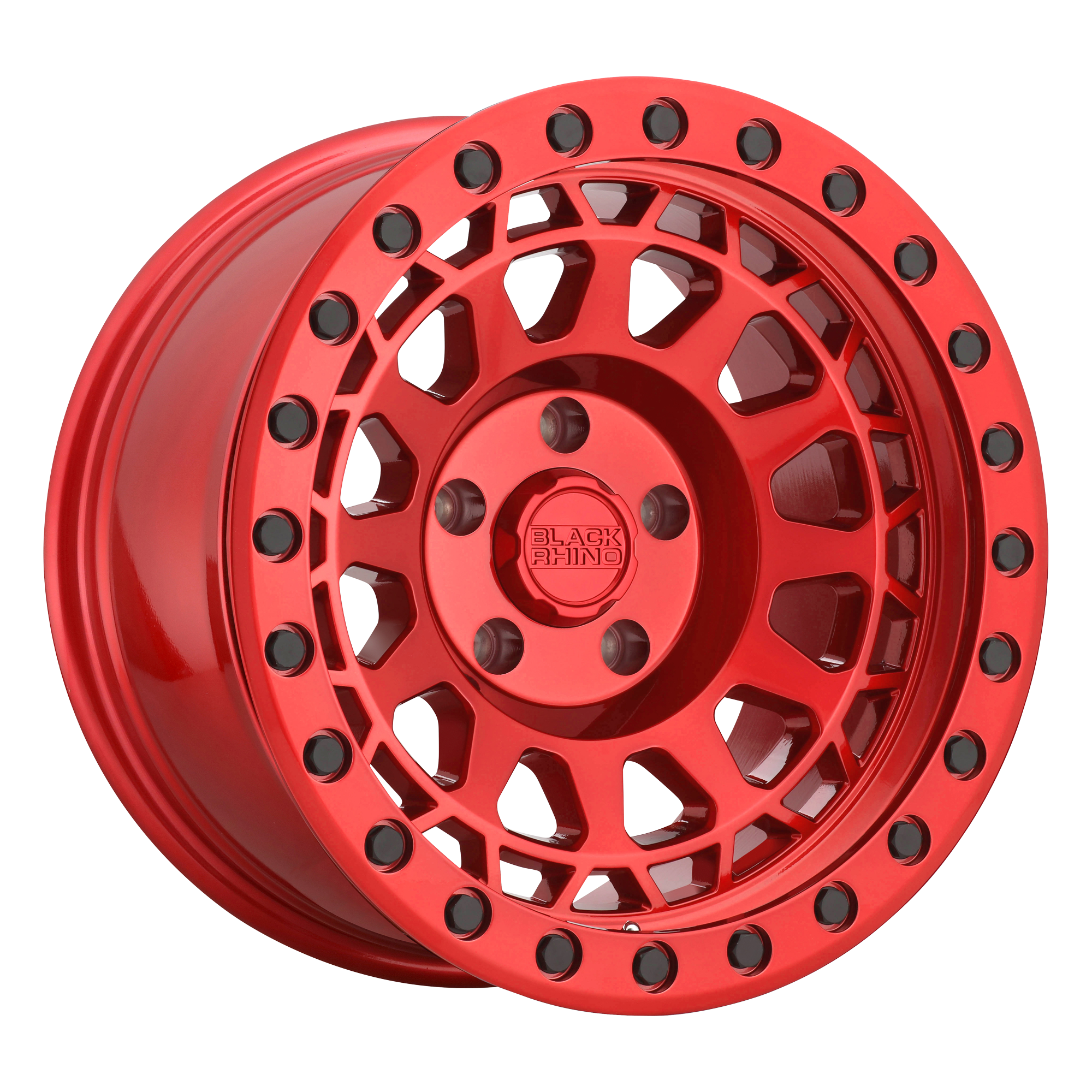 Black Rhino 17"x8.5" Non-Chrome Candy Red with Black Bolts Custom Wheel ARSWCW1785PRM06140R12