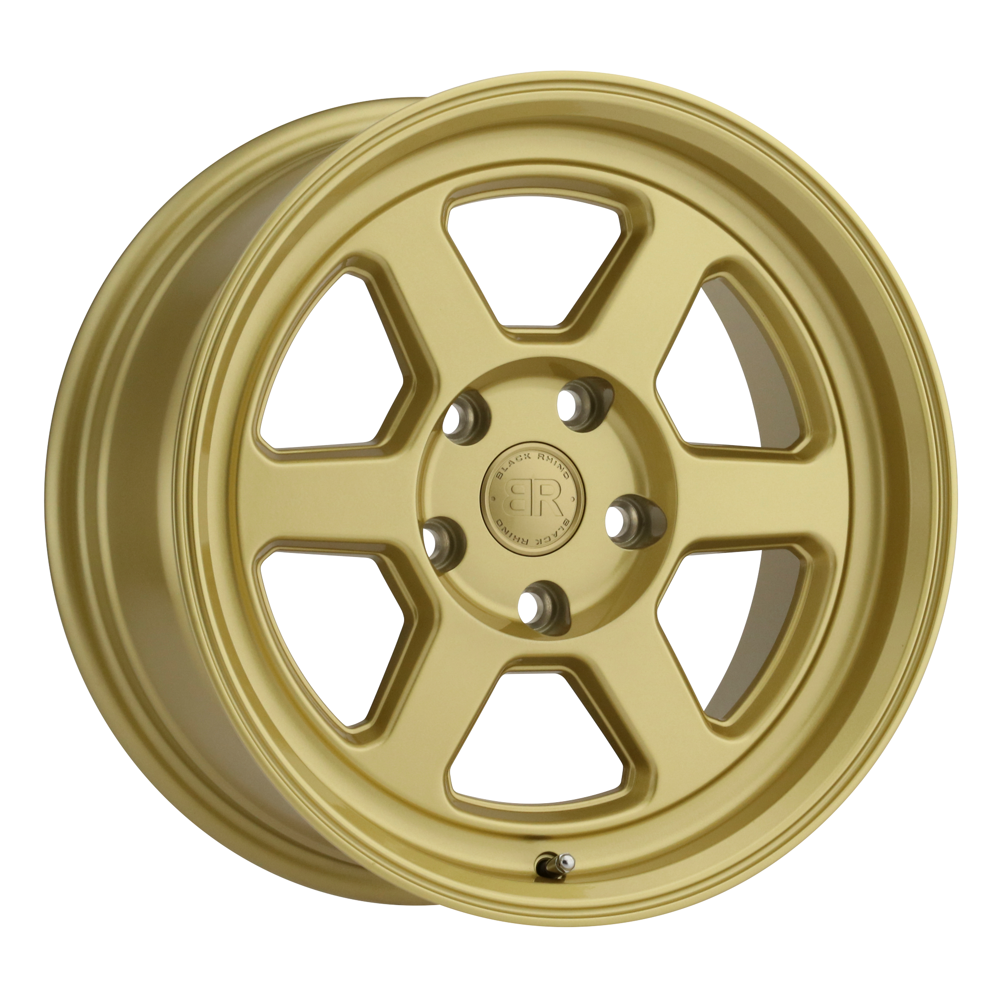 Black Rhino 15"x7" Non-Chrome Gloss Gold Custom Wheel ARSWCW1570RBL155100L56