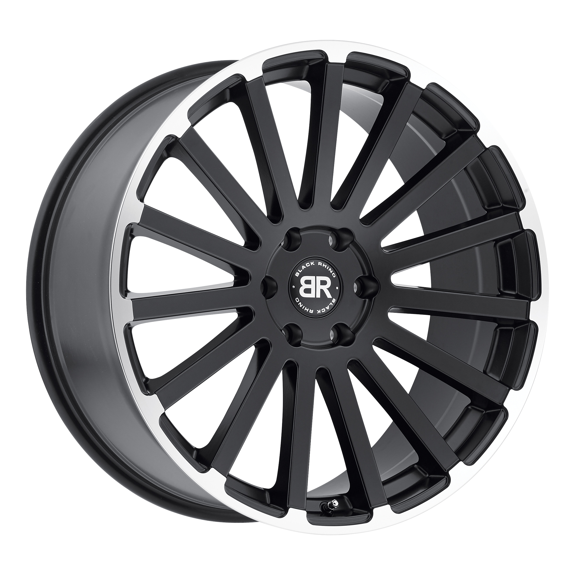 Black Rhino 20"x9" Non-Chrome Matte Black with Matte Machined Edge Custom Wheel ARSWCW2090SPR006140F12