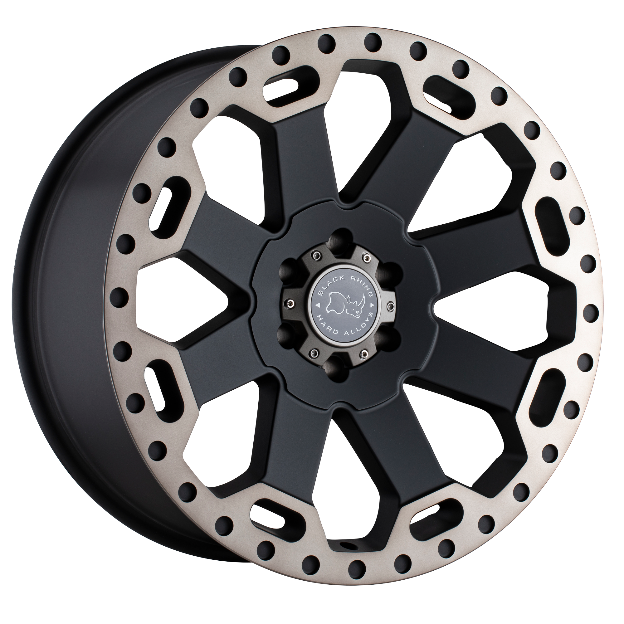 Black Rhino 22"x10" Non-Chrome Matte Black with Machined Dark Tint Custom Wheel ARSWCW2210WAR35127M71