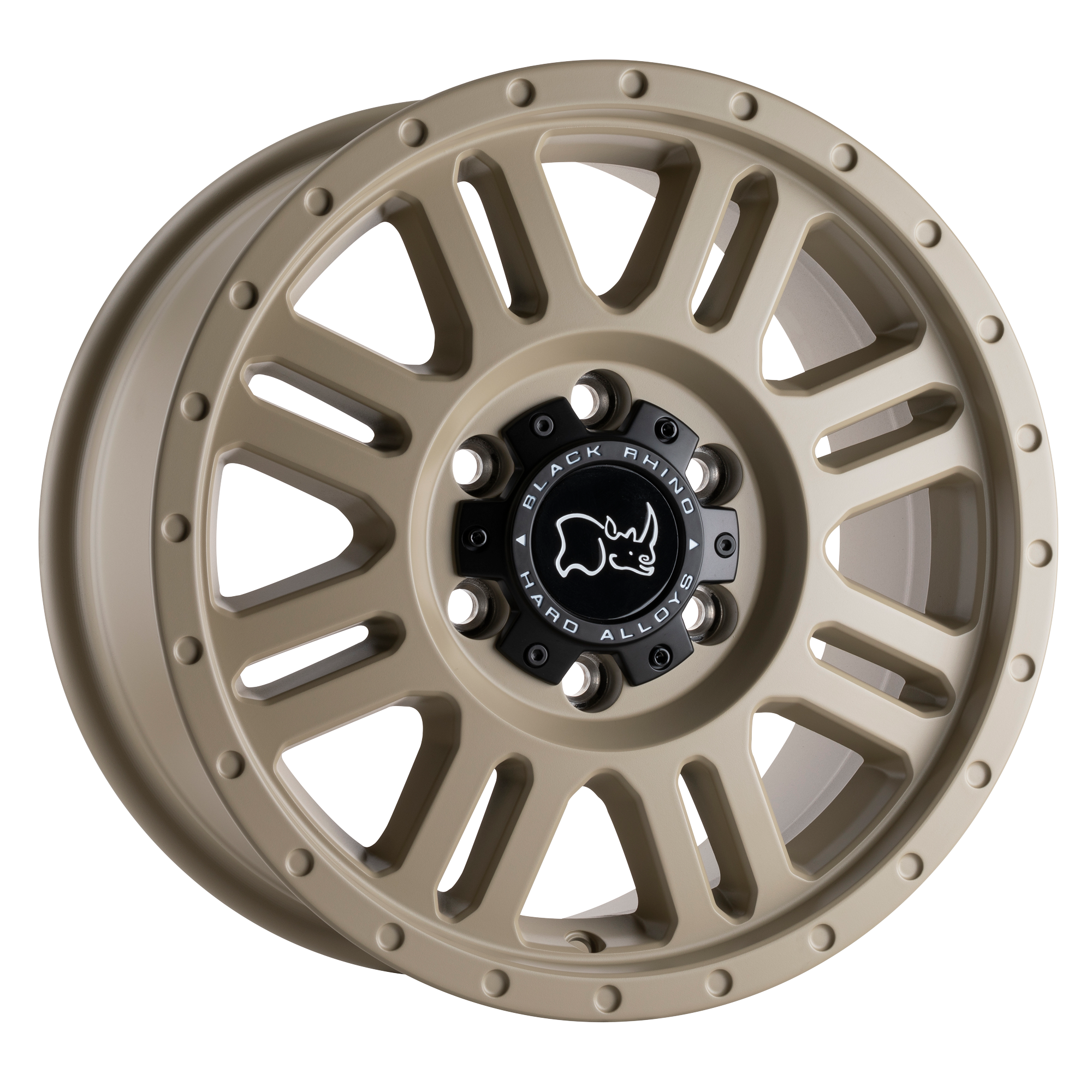 Black Rhino 16"x8" Non-Chrome Desert Sand Custom Wheel ARSWCW1680YWN386130D84