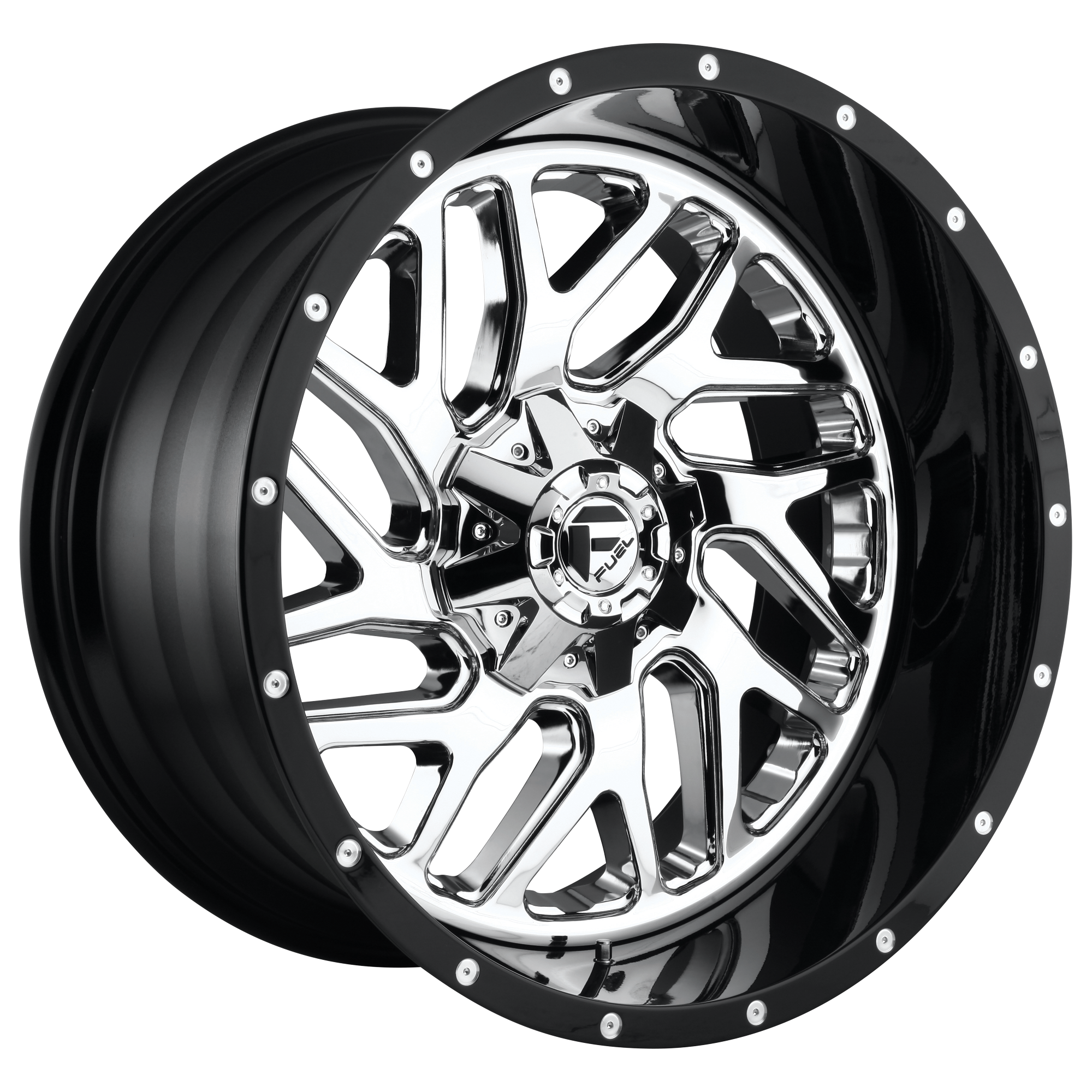 Fuel 20"x10" Non-Chrome Chrome Plated Gloss Black Lip Custom Wheel ARSWCWD21120001847