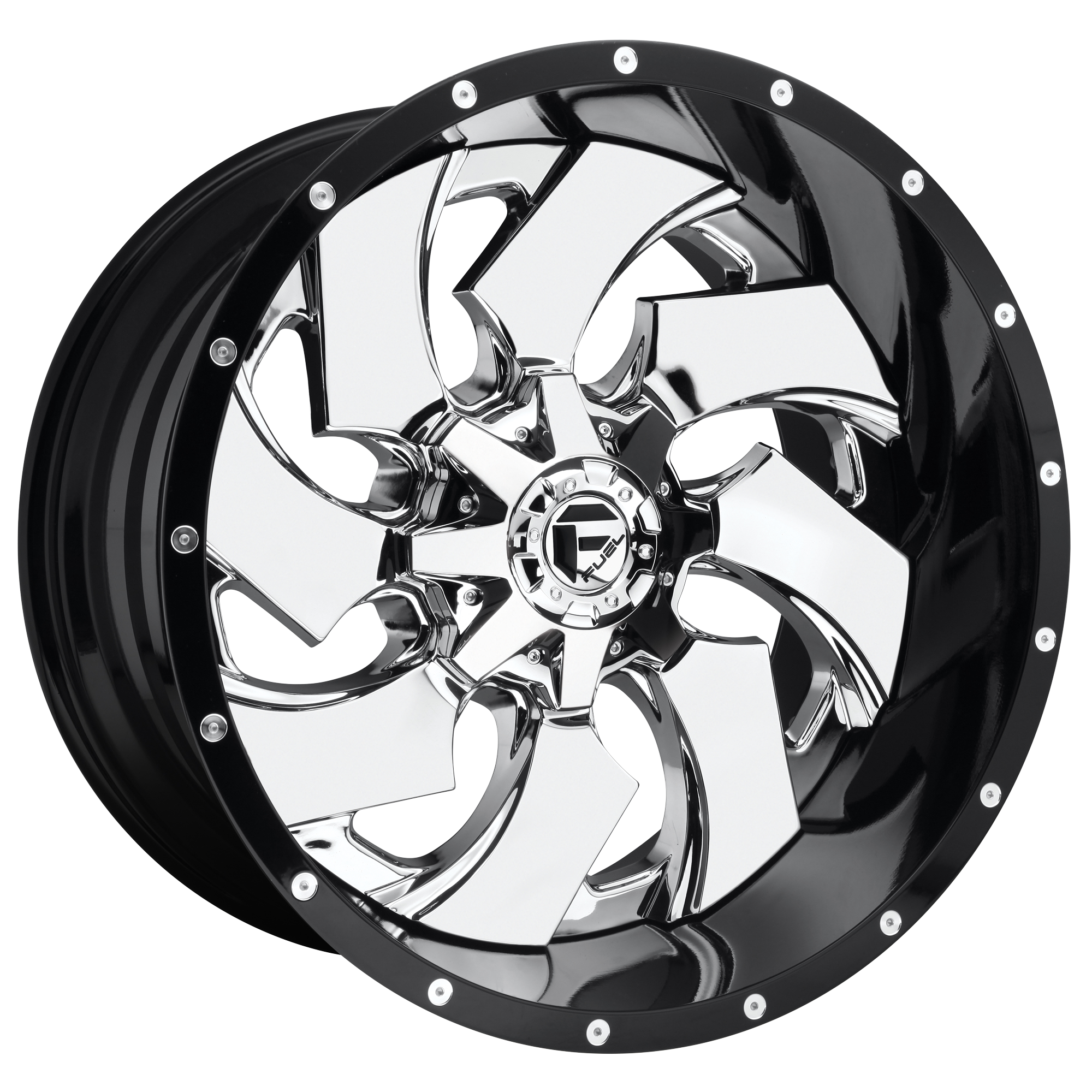 Fuel 20"x10" Non-Chrome Chrome Plated Gloss Black Lip Custom Wheel ARSWCWD24020001747