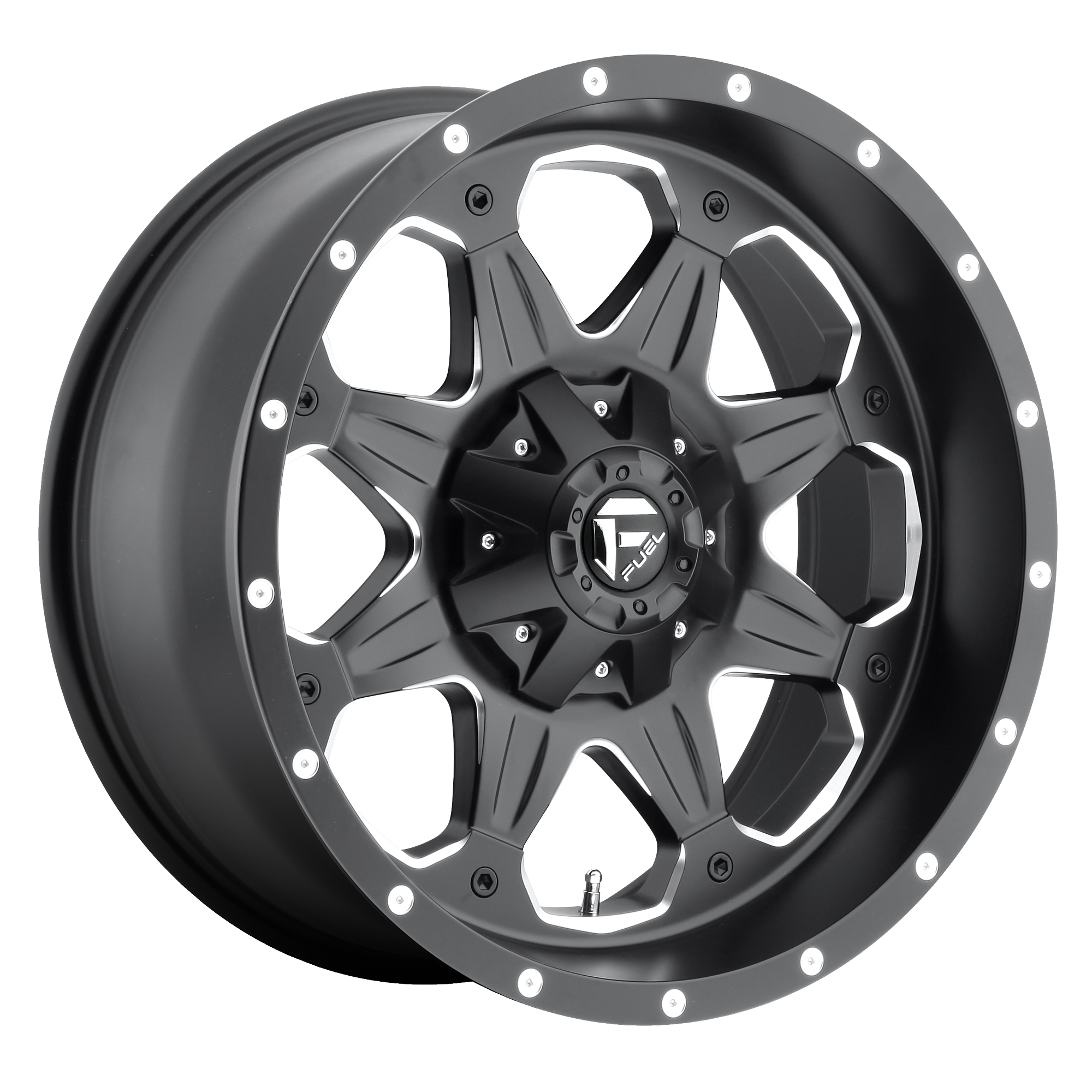 Fuel 16"x8" Non-Chrome Matte Black Milled Custom Wheel ARSWCWD53416808345