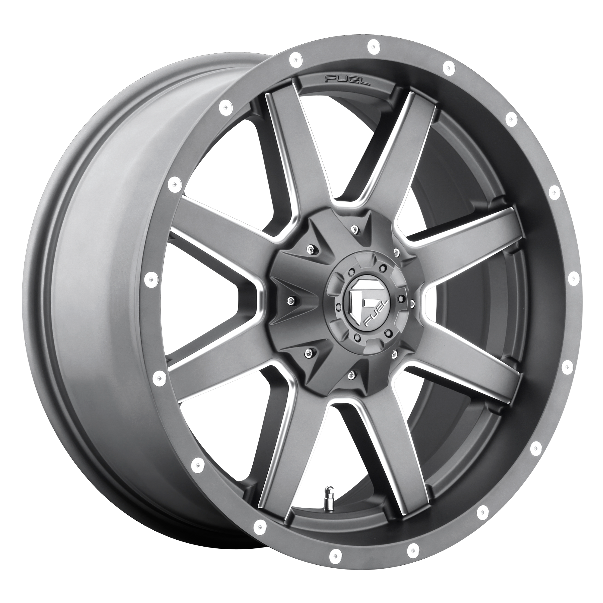 Fuel 20"x10" Non-Chrome Matte Gunmetal Milled Custom Wheel ARSWCWD54220009847