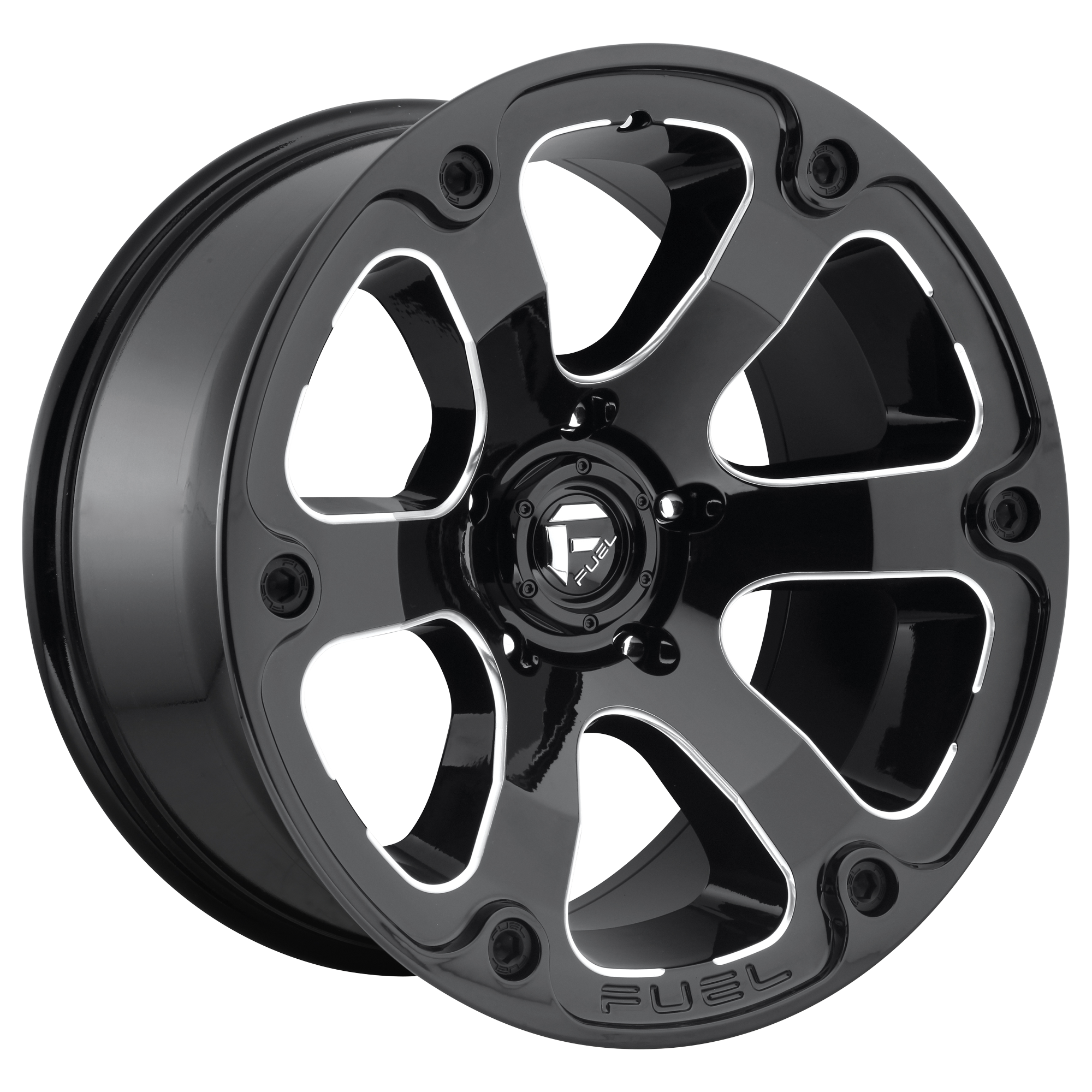 Fuel 18"x9" Non-Chrome Gloss Black Milled Custom Wheel ARSWCWD56218908345