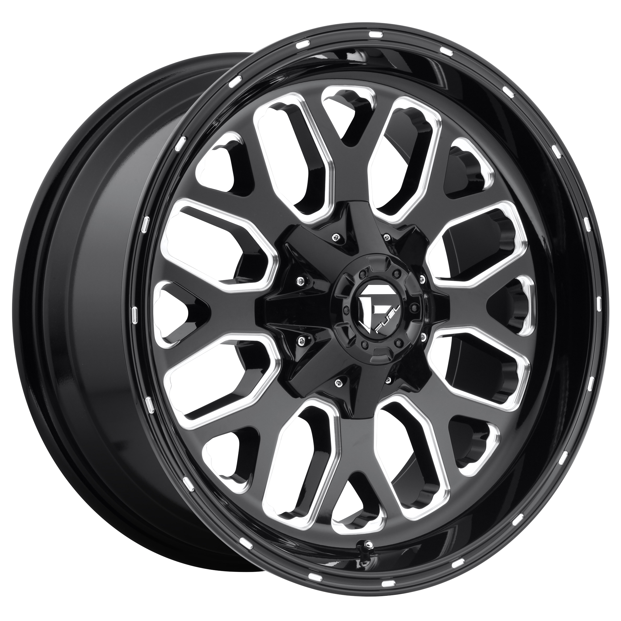 Fuel 18"x9" Non-Chrome Gloss Black Milled Custom Wheel ARSWCWD58818901750