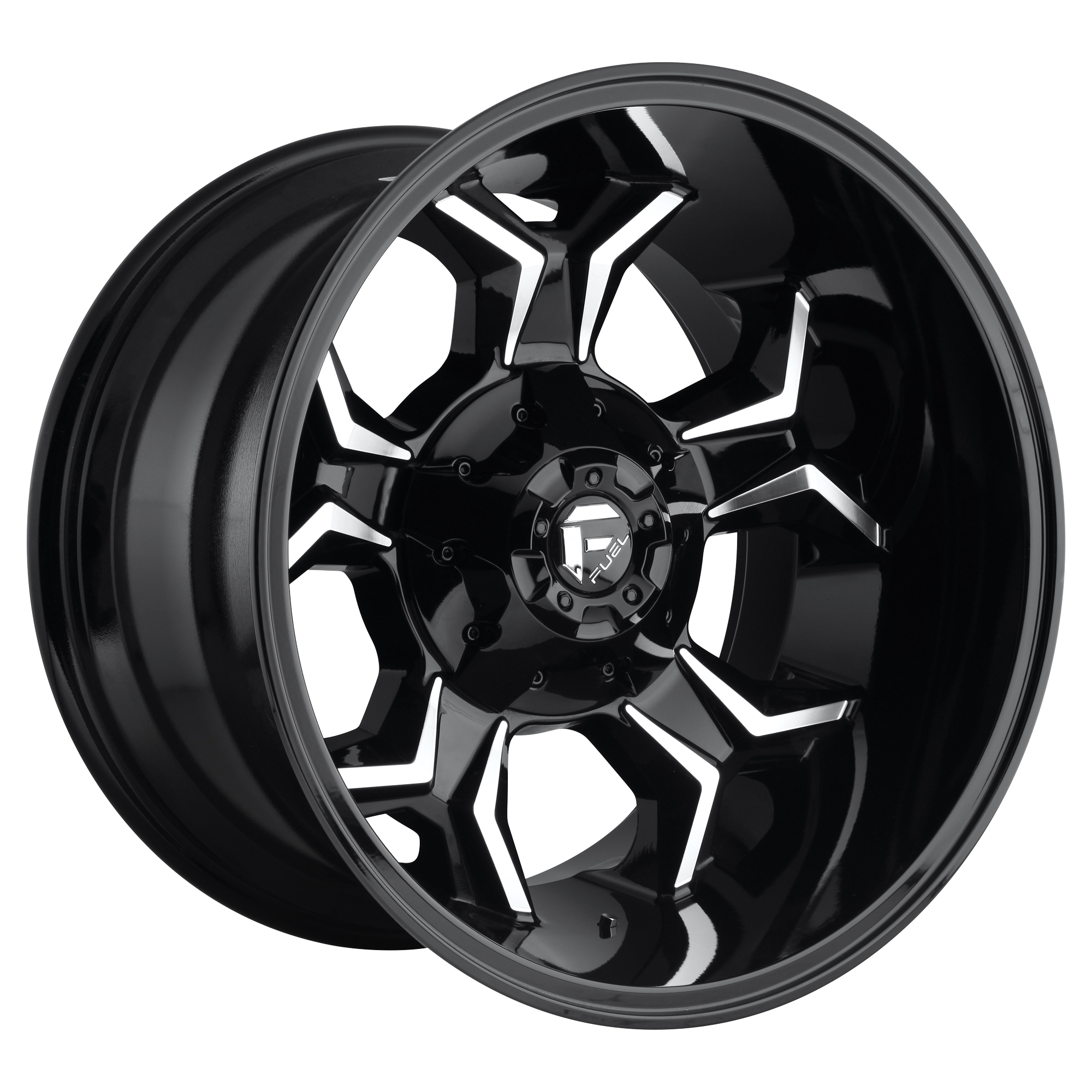 Fuel 20"x10" Non-Chrome Gloss Black Milled Custom Wheel ARSWCWD60620001747