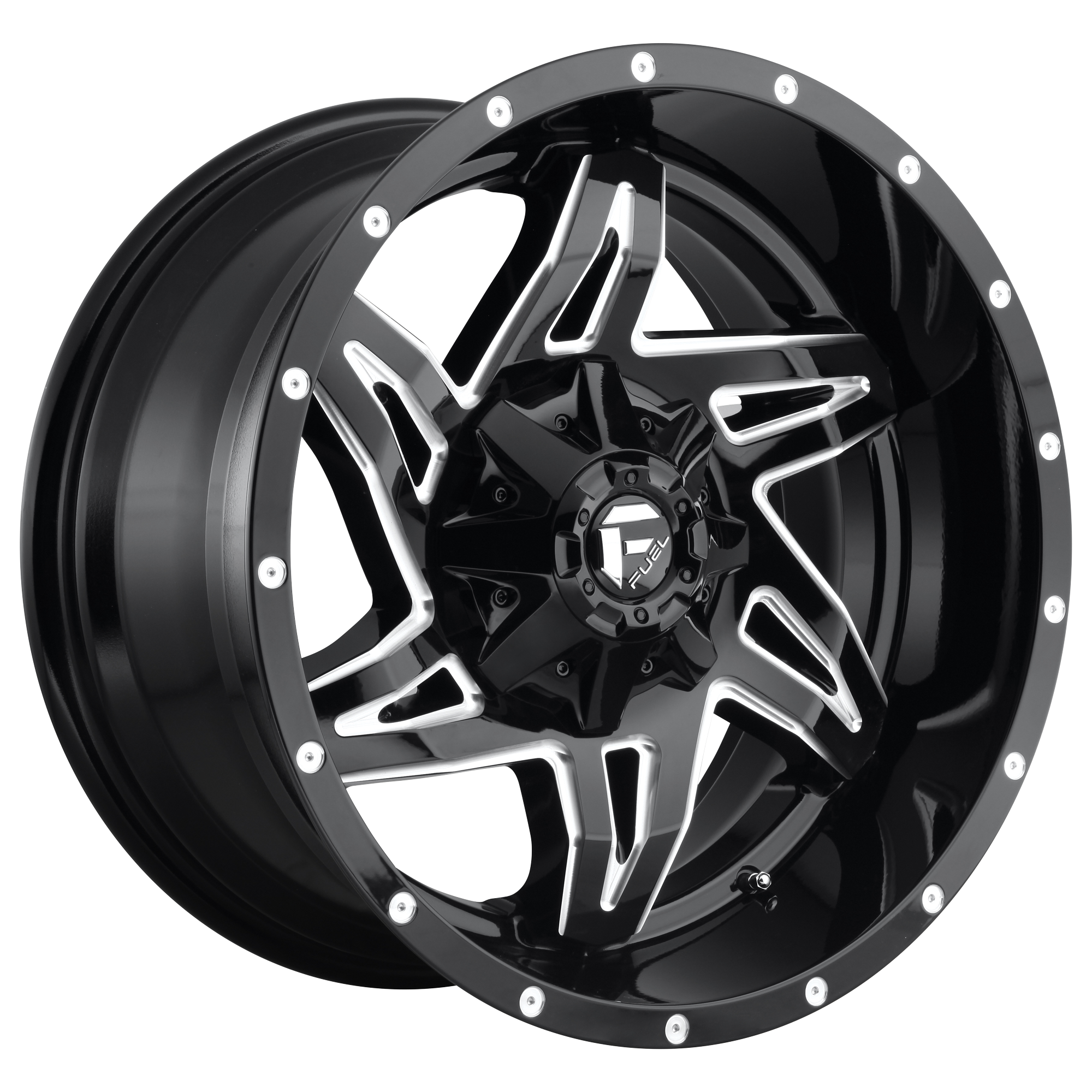 Fuel 20"x9" Non-Chrome Gloss Black Milled Custom Wheel ARSWCWD61320901750