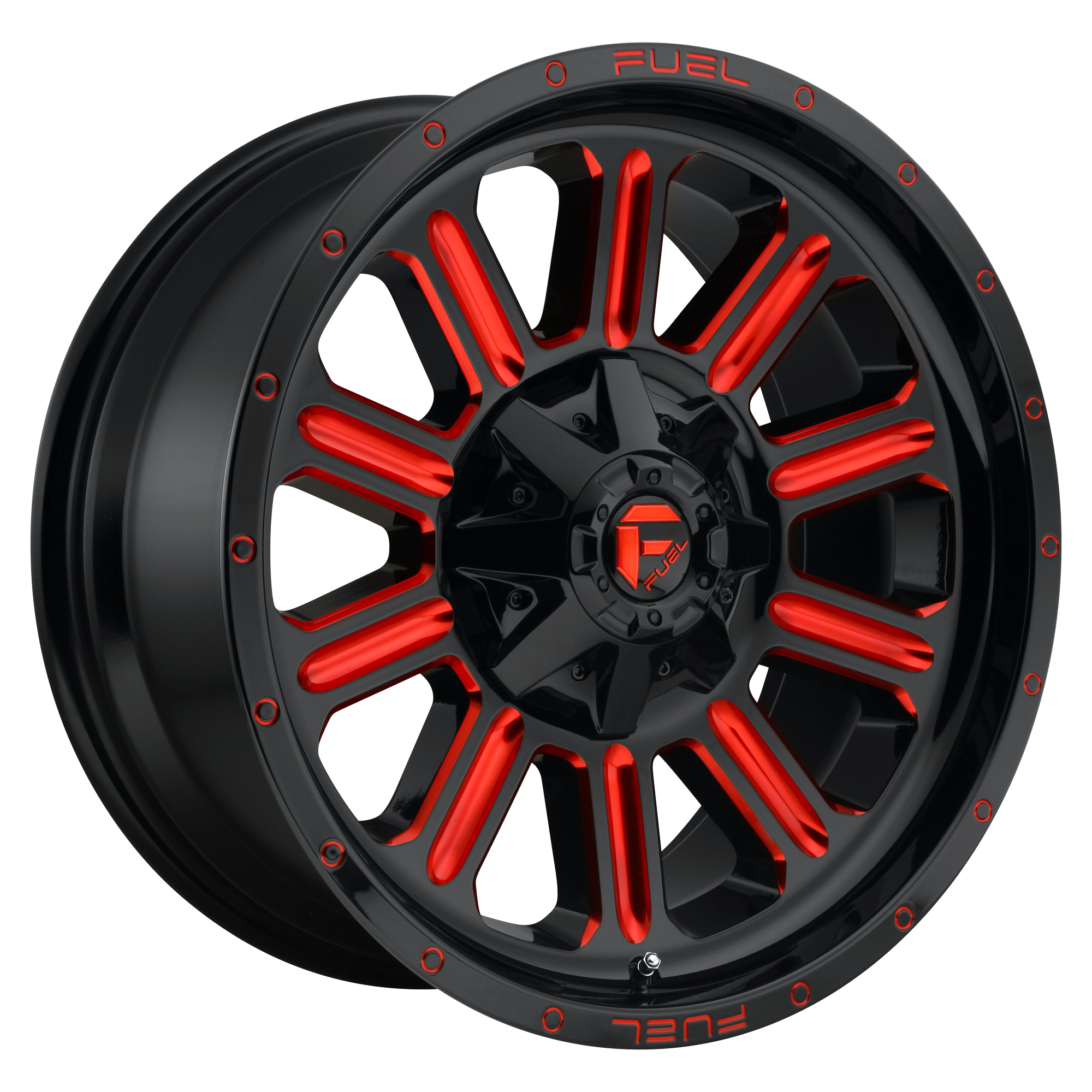 Fuel 15"x8" Non-Chrome Gloss Black Red Tinted Clear Custom Wheel ARSWCWD62115800437