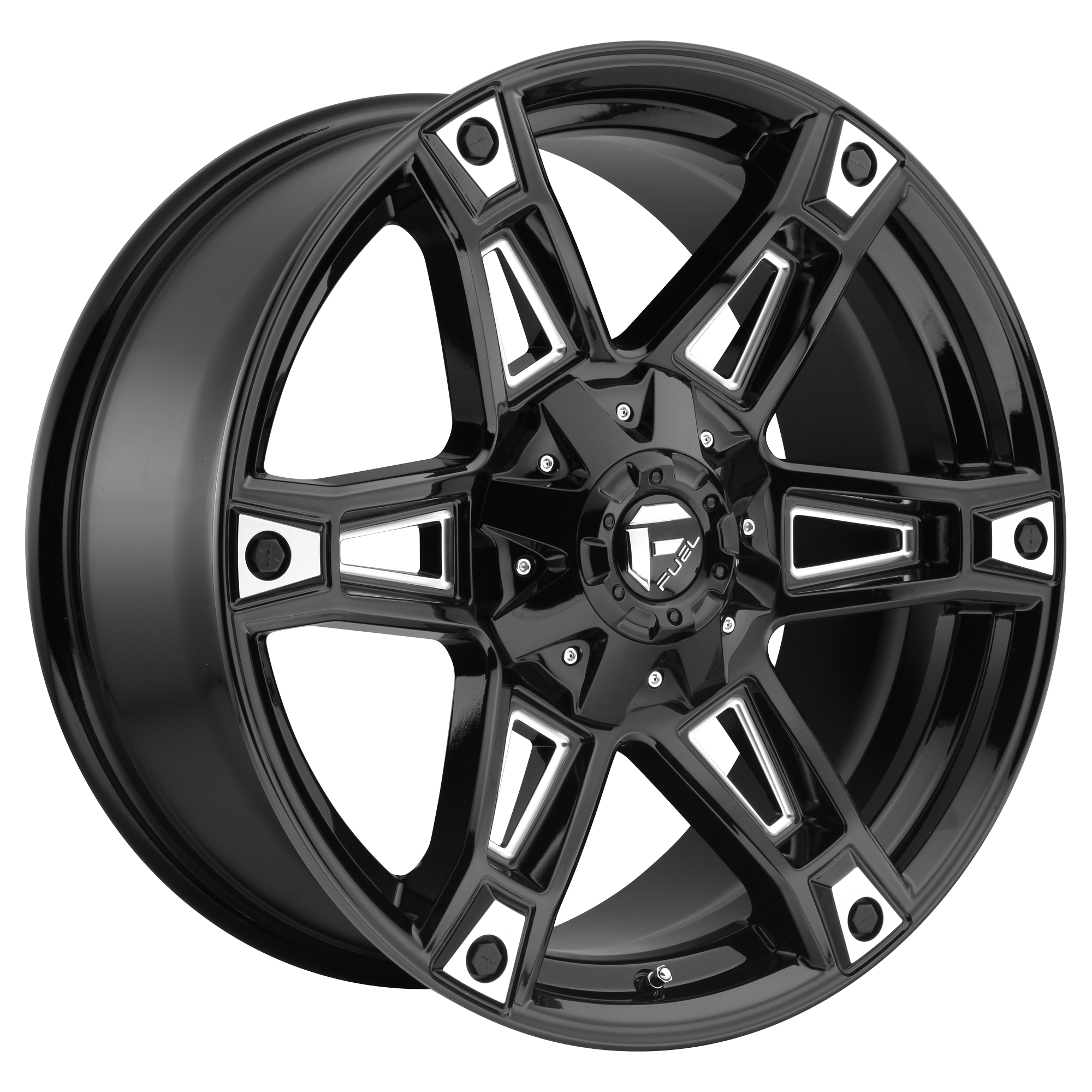 Fuel 20"x9" Non-Chrome Gloss Black Milled Custom Wheel ARSWCWD62220902650