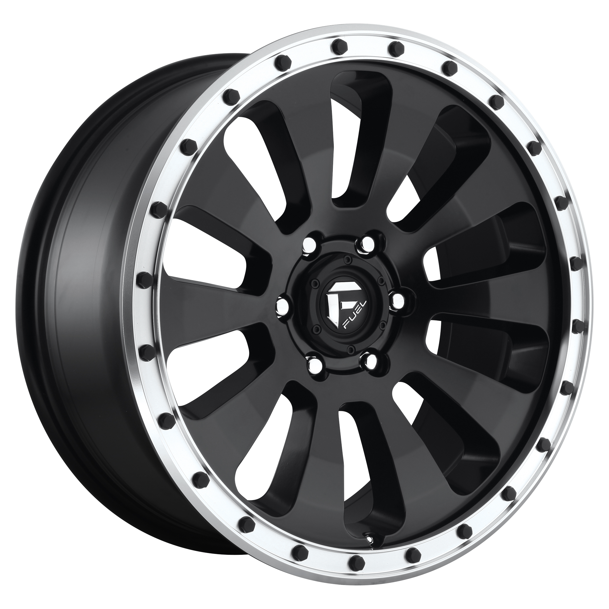 Fuel 17"x9" Non-Chrome Matte Black with Machined Ring Custom Wheel ARSWCWD62917907345