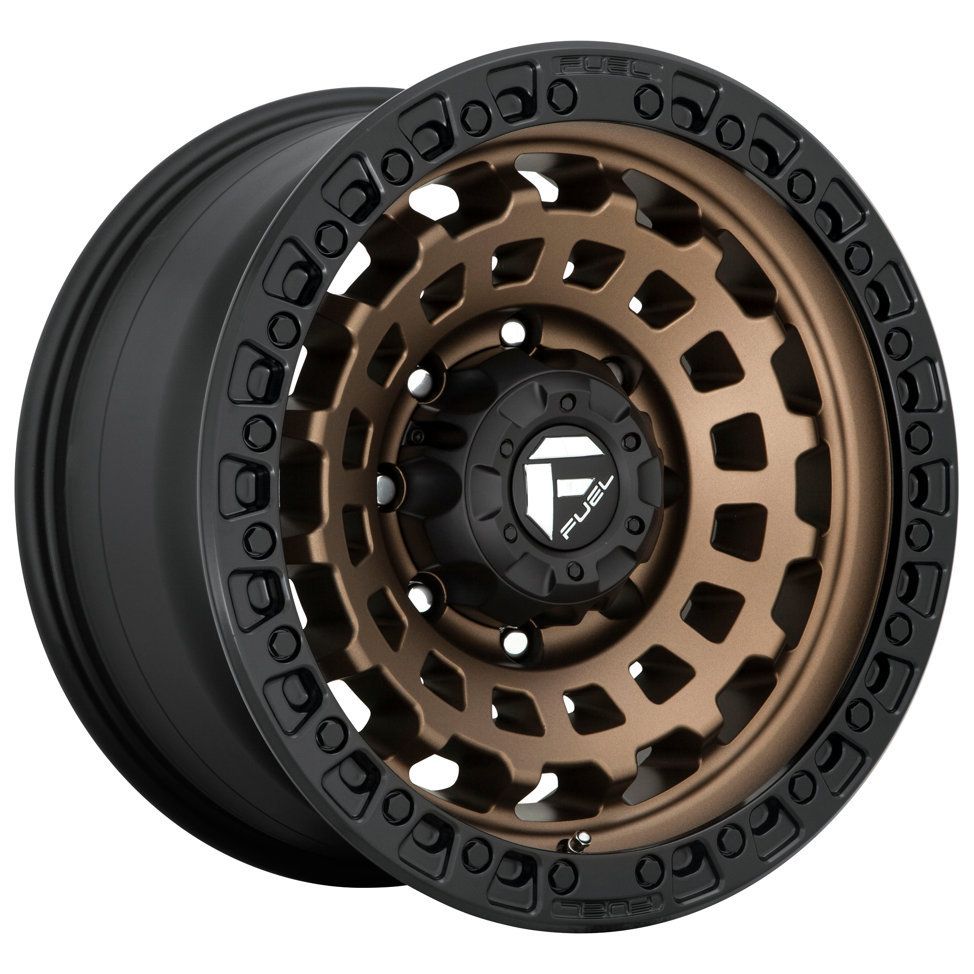 Fuel 17"x8.5" Non-Chrome Matte Bronze Black Bead Ring Custom Wheel ARSWCWD63417853357