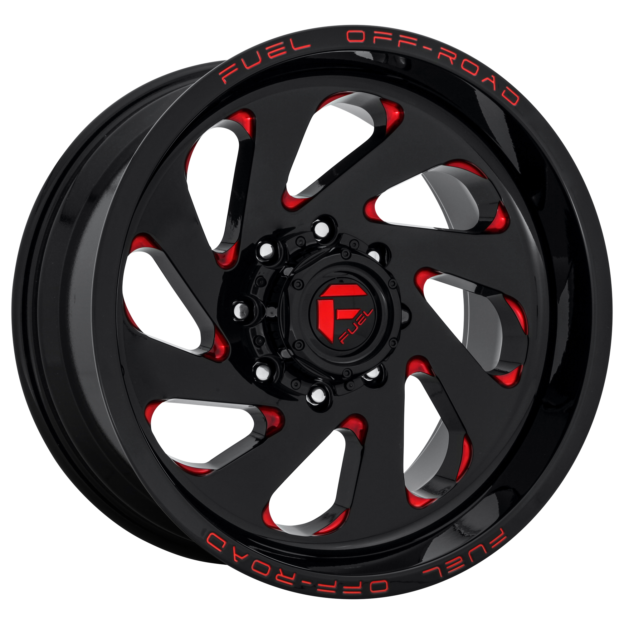 Fuel 20"x10" Non-Chrome Gloss Black Red Tinted Clear Custom Wheel ARSWCWD63820001747