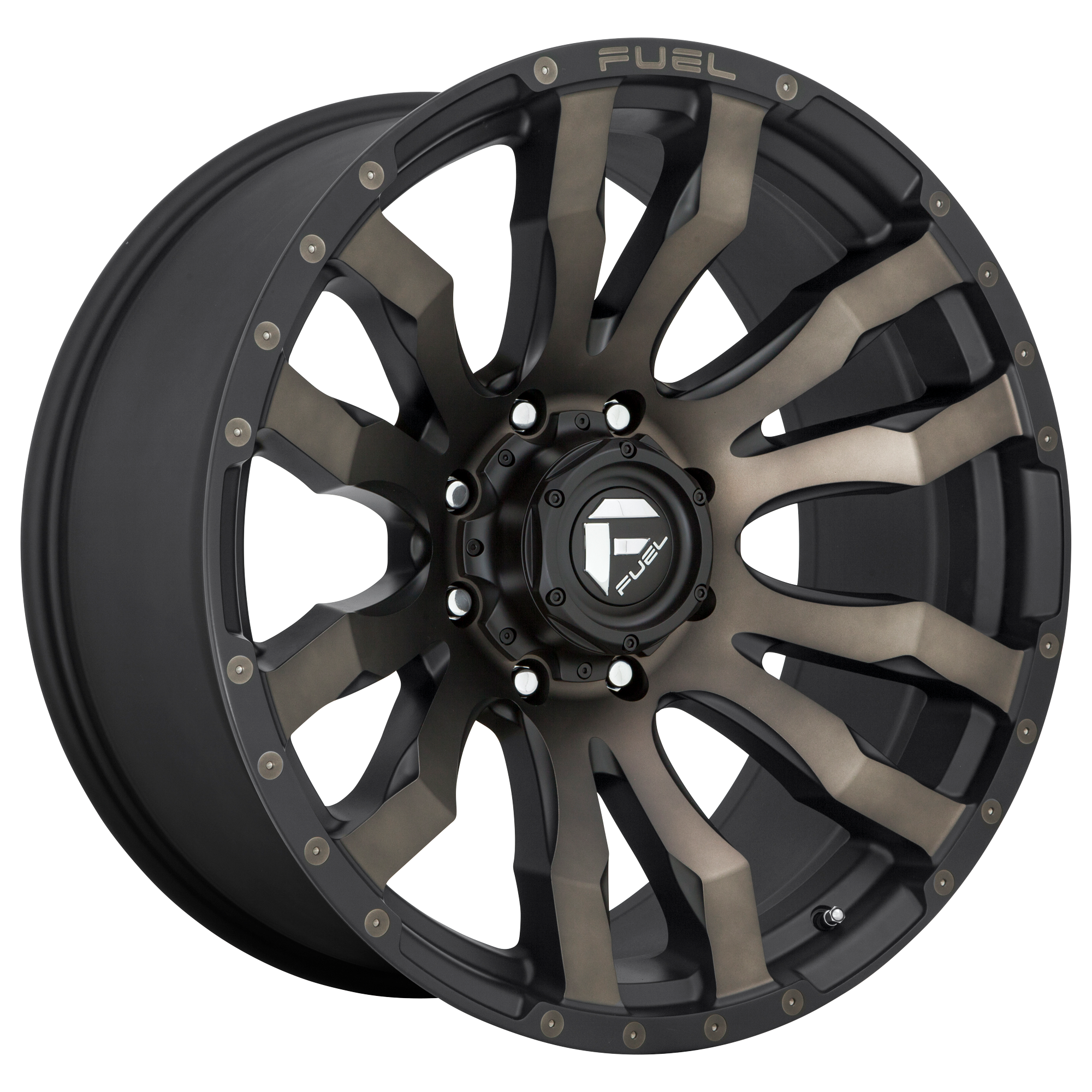 Fuel 16"x8" Non-Chrome Matte Black Double Dark Tint Custom Wheel ARSWCWD67416808545