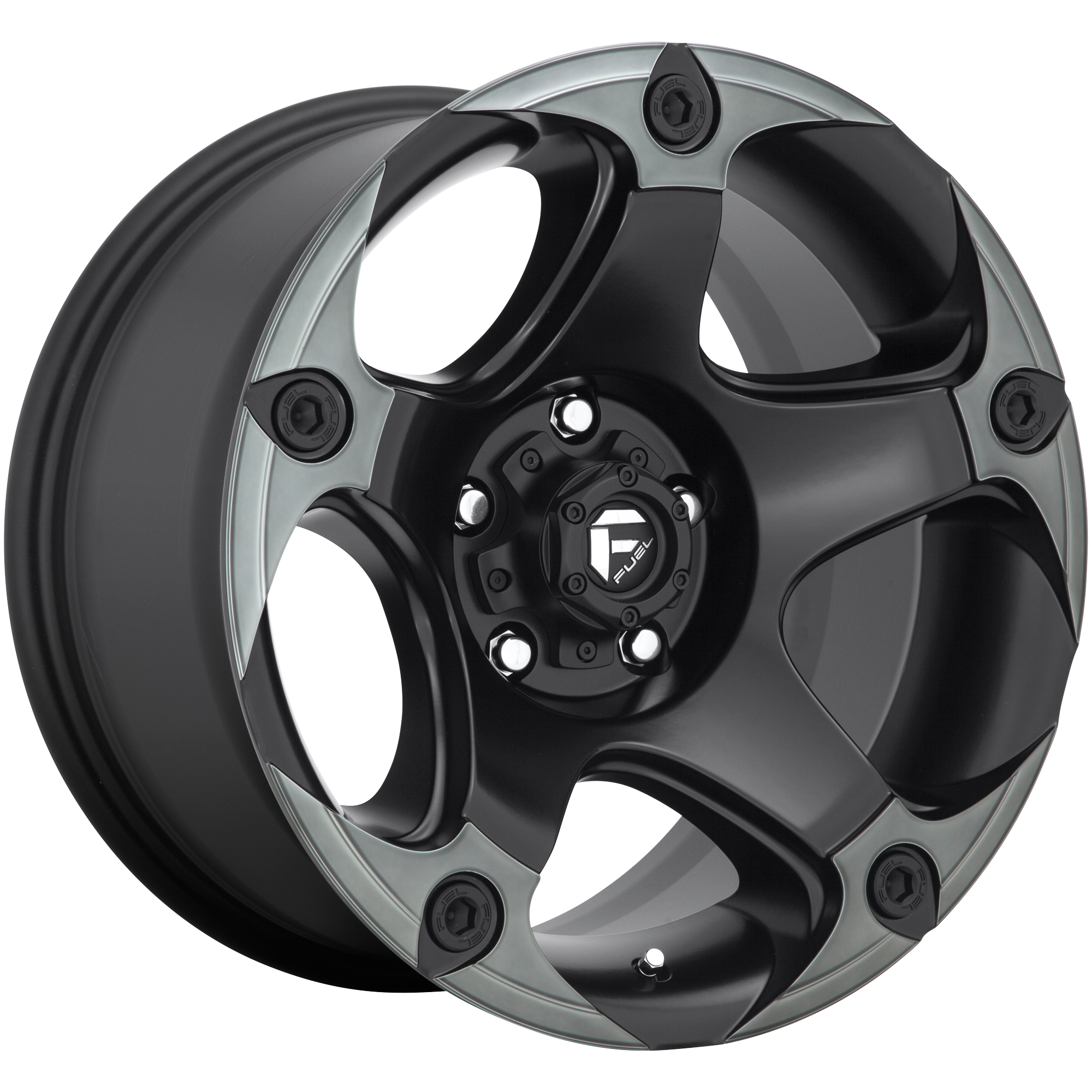 Fuel 17"x9" Non-Chrome Matte Black Double Dark Tint Custom Wheel ARSWCWD68517908445