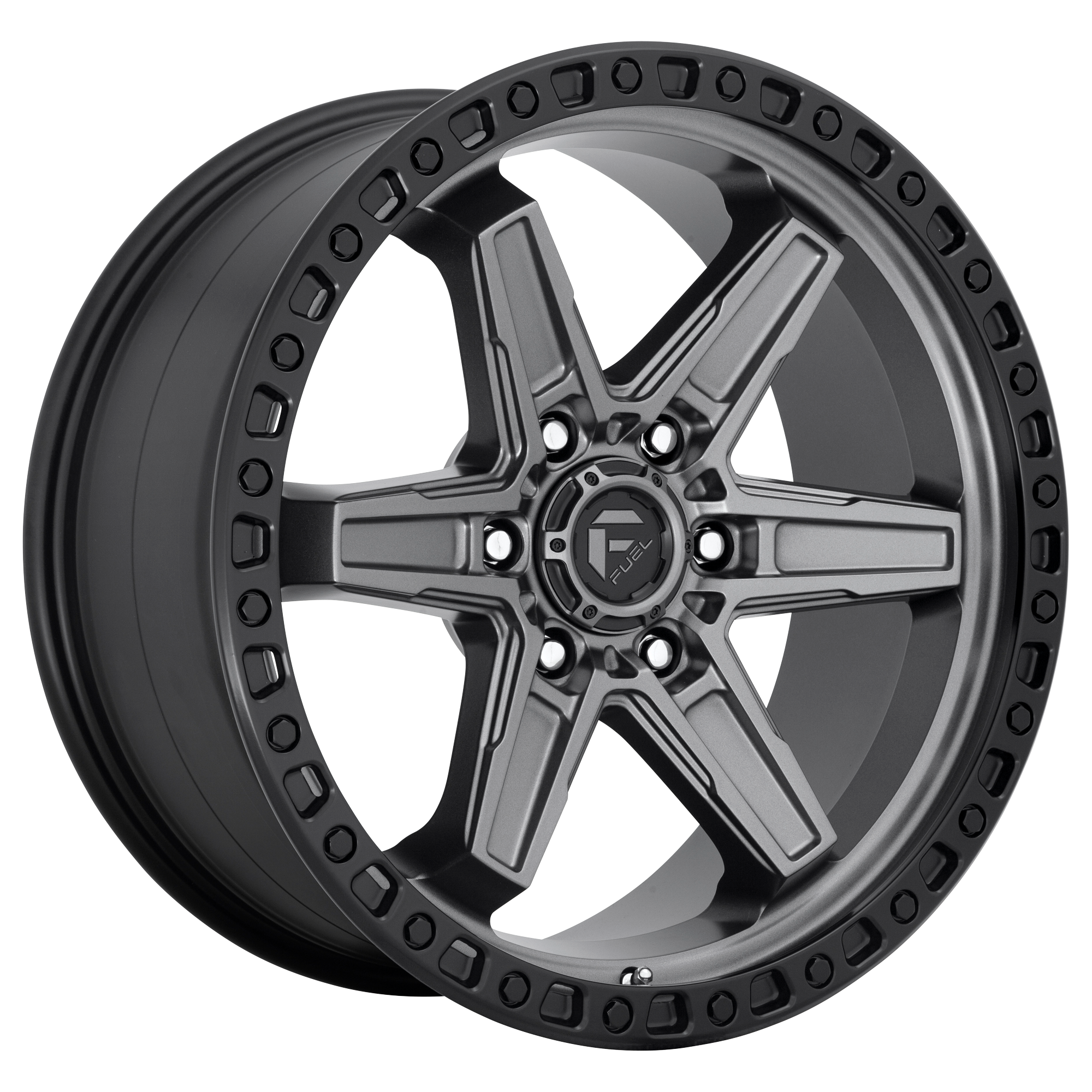 Fuel 20"x9" Non-Chrome Matte Gunmetal Black Bead Ring Custom Wheel ARSWCWD69820907550