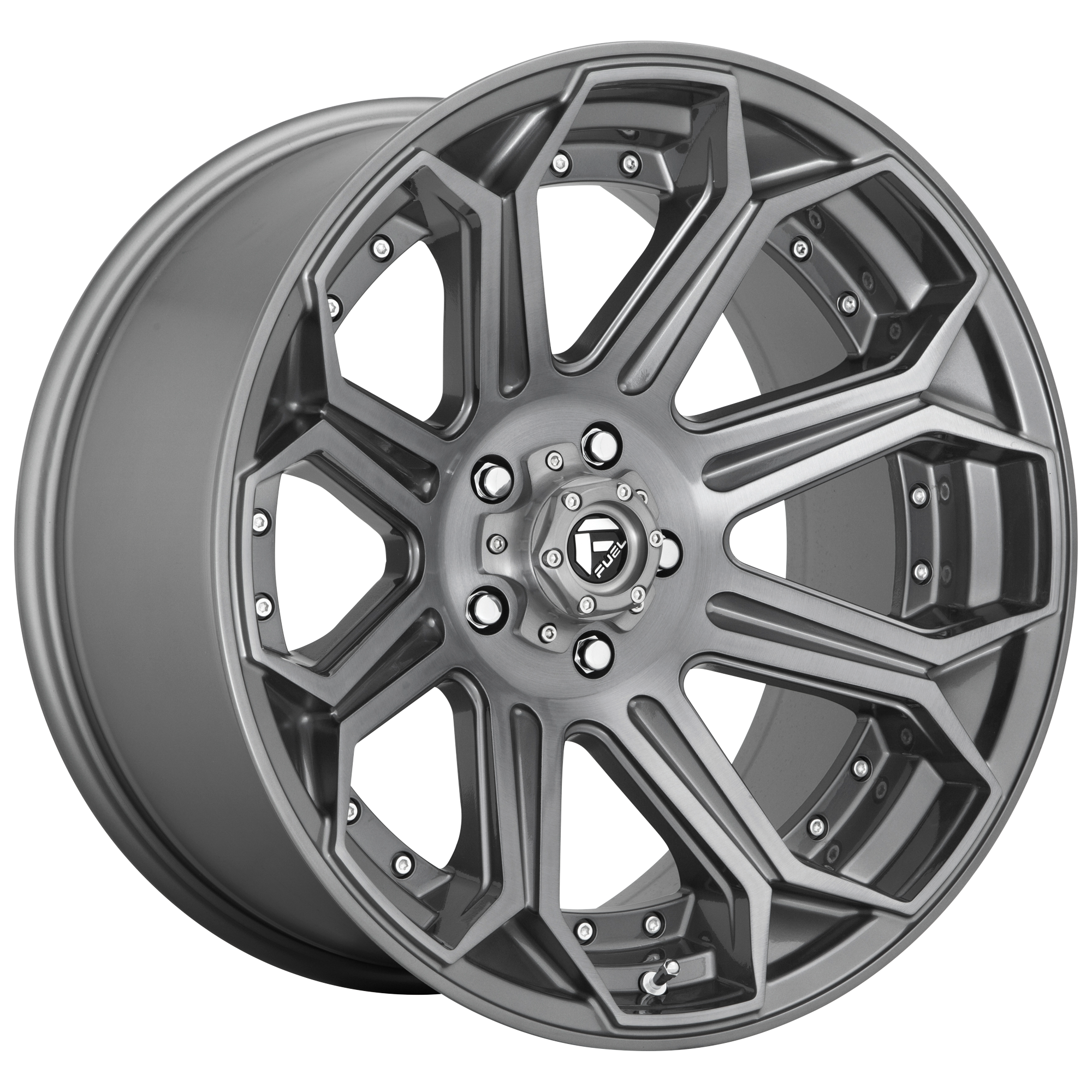 Fuel 18"x9" Non-Chrome Brushed Gunmetal Tinted Clear Custom Wheel ARSWCWD70518901745