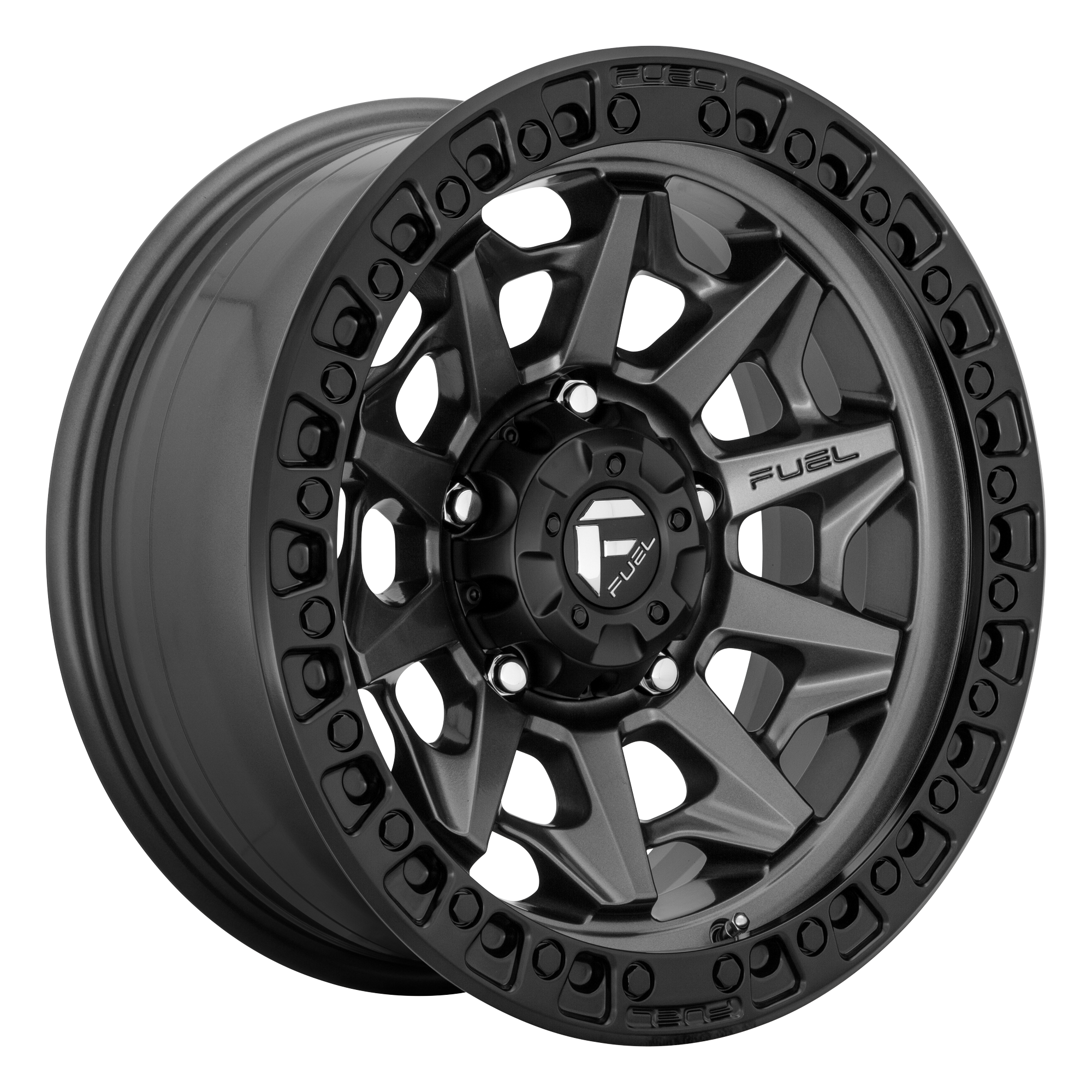 Fuel 17"x8.5" Non-Chrome Matte Gunmetal Black Bead Ring Custom Wheel ARSWCWD71617858447