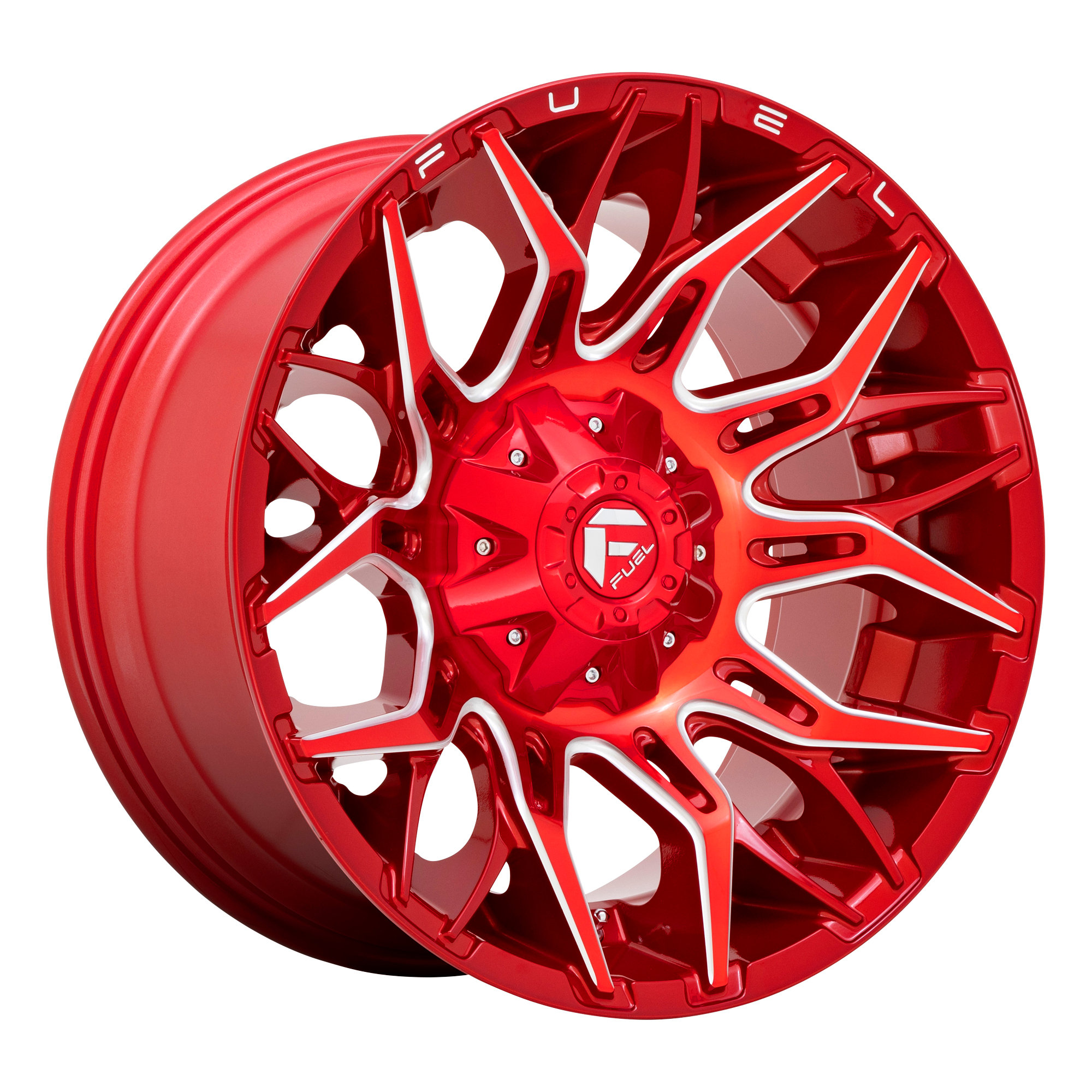 Fuel 22"x12" Non-Chrome Candy Red Milled Custom Wheel ARSWCWD77122208247